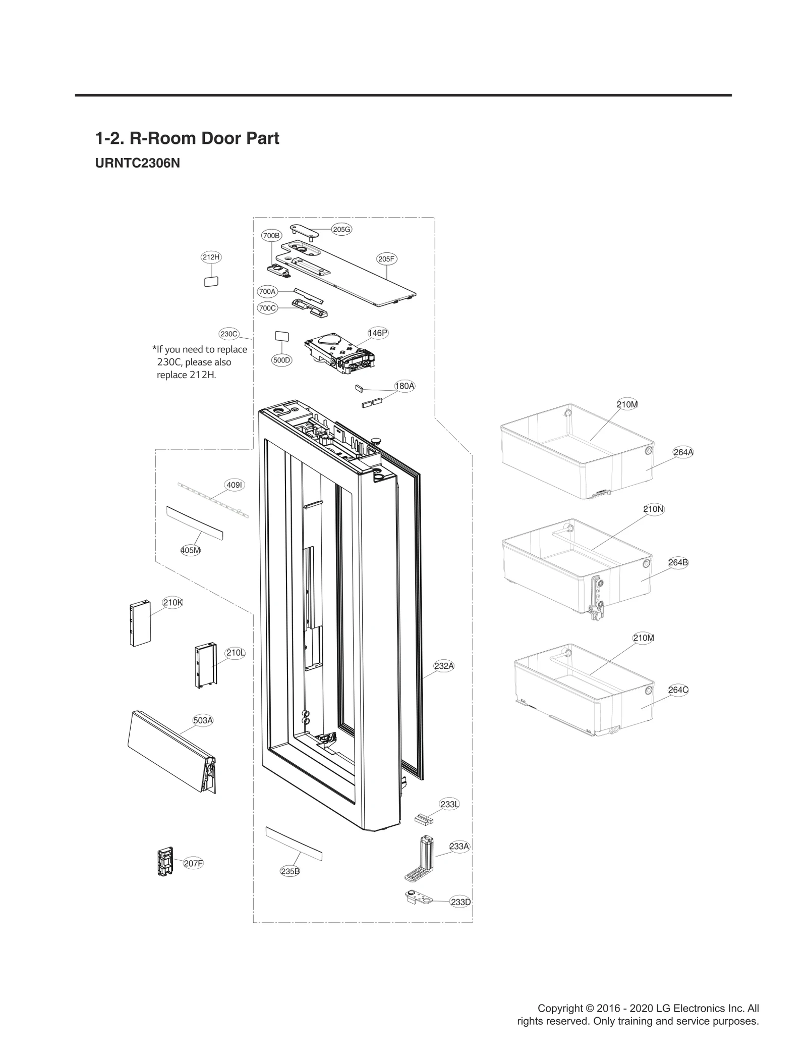 Door Assembly, Refrigerator(Rig