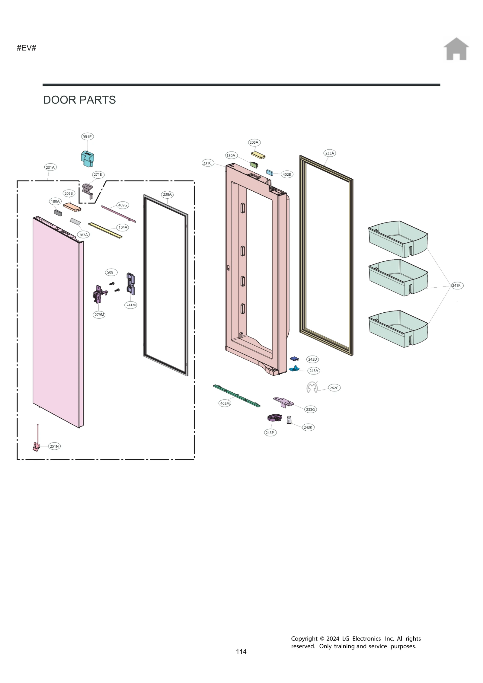 Door Assembly, Home Bar