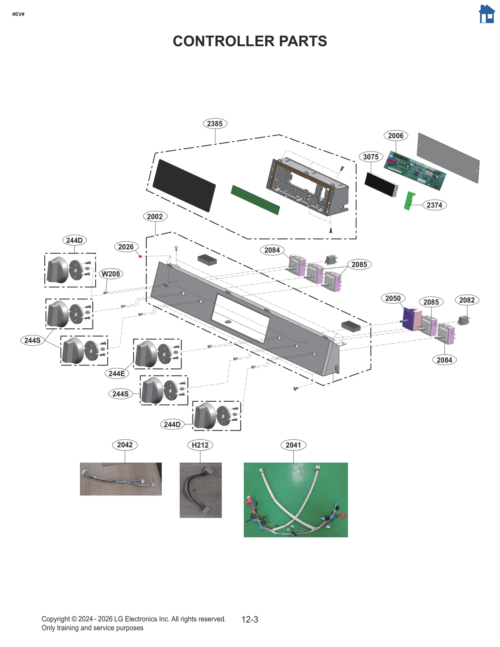 Control Panel Parts Assembly