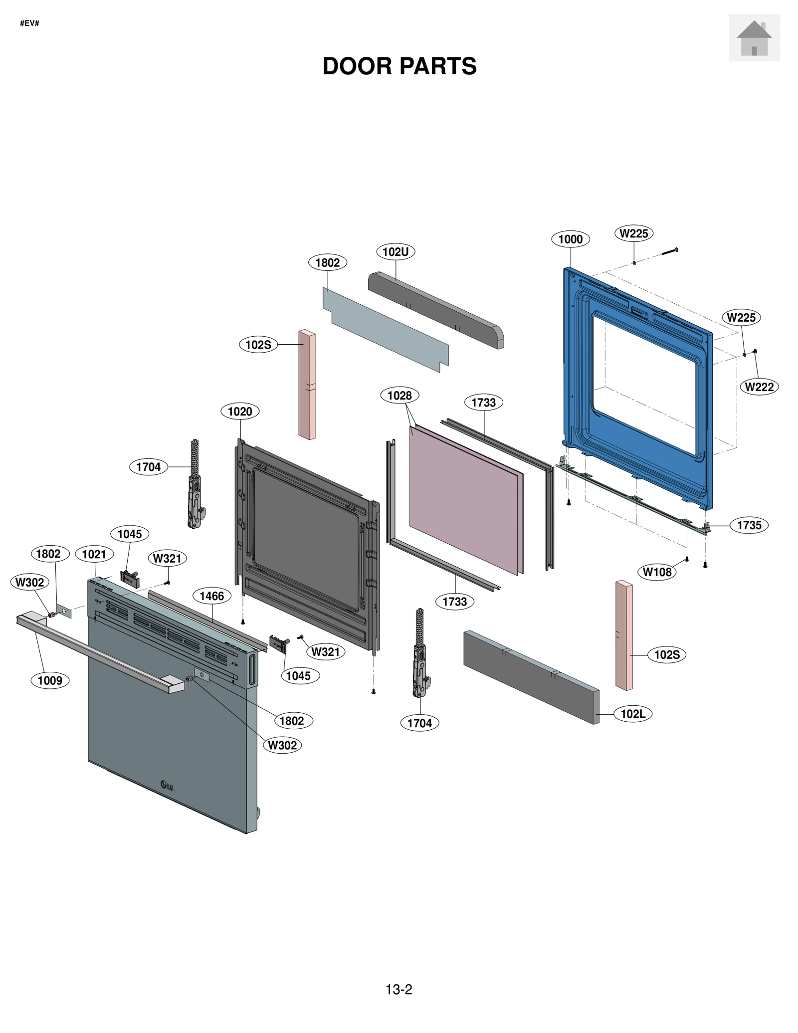 Door Assembly, Sub