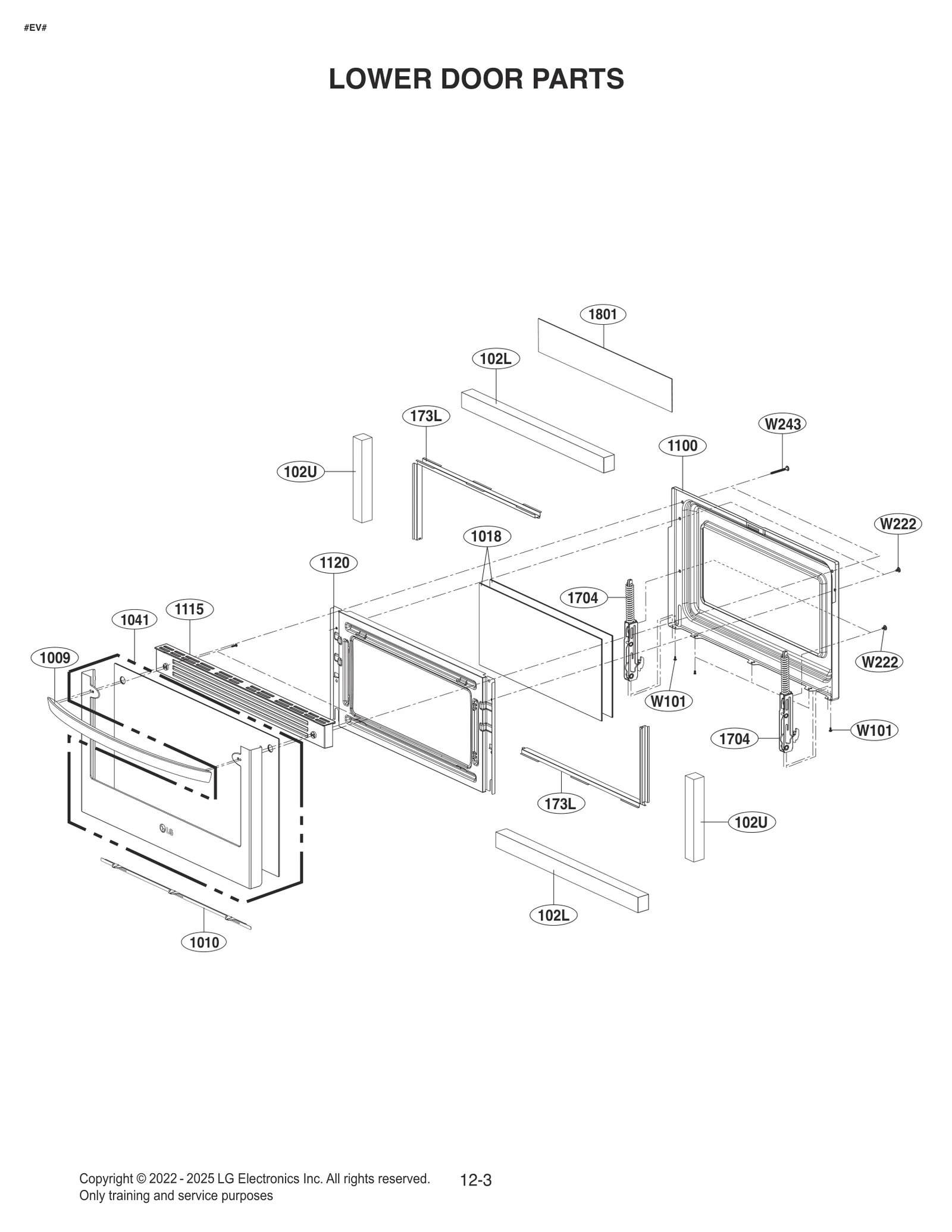 Door and Glass Assembly