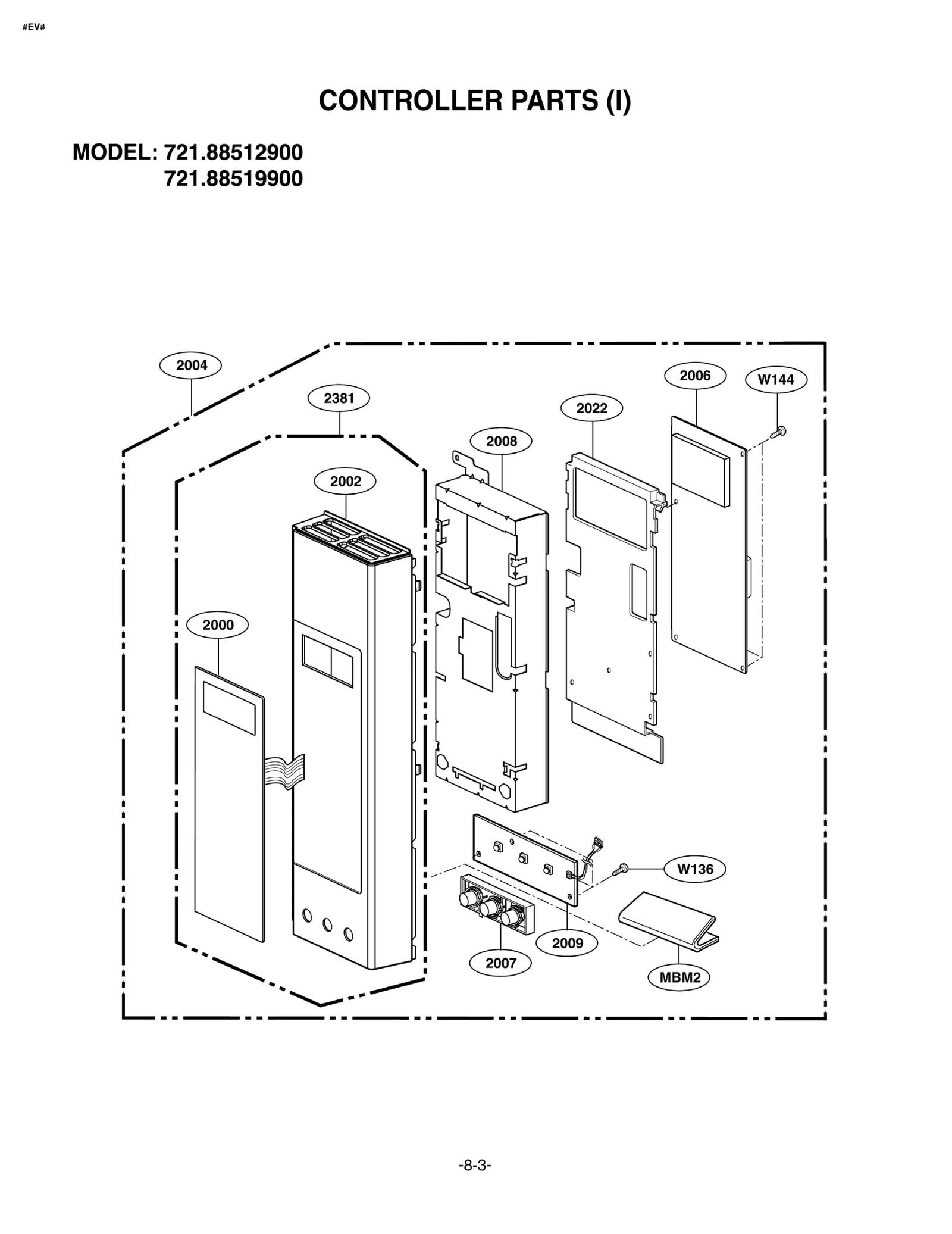Controller Keypad Assembly