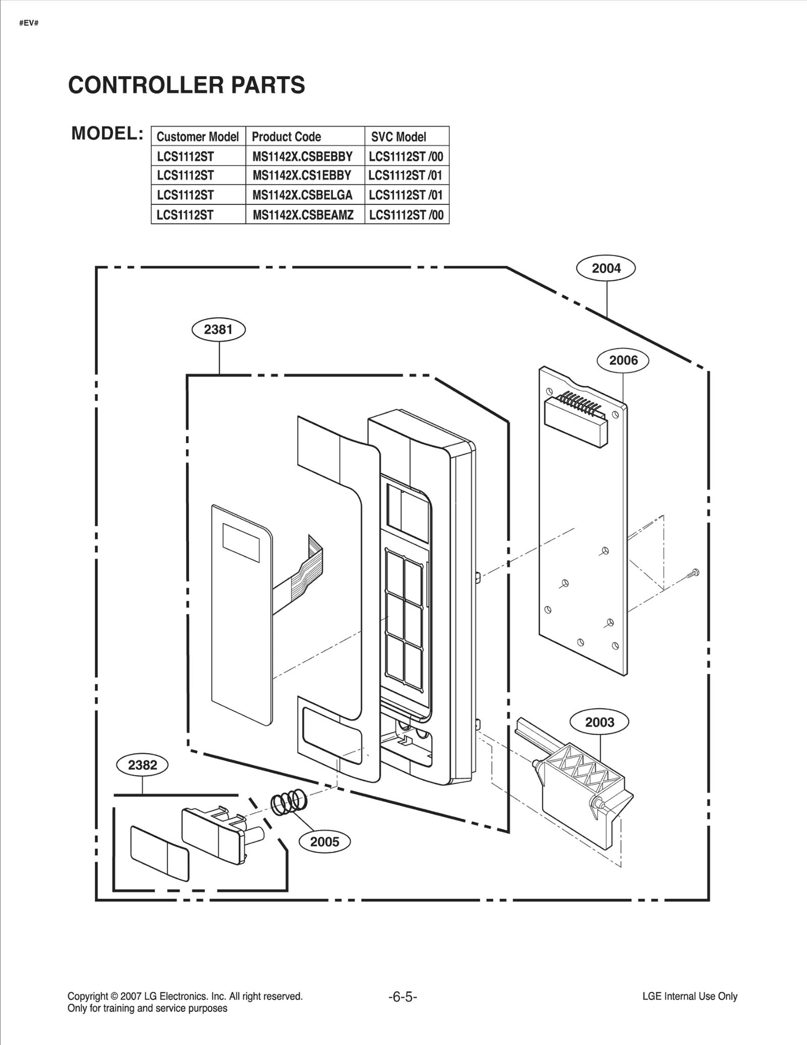Service Parts Assembly