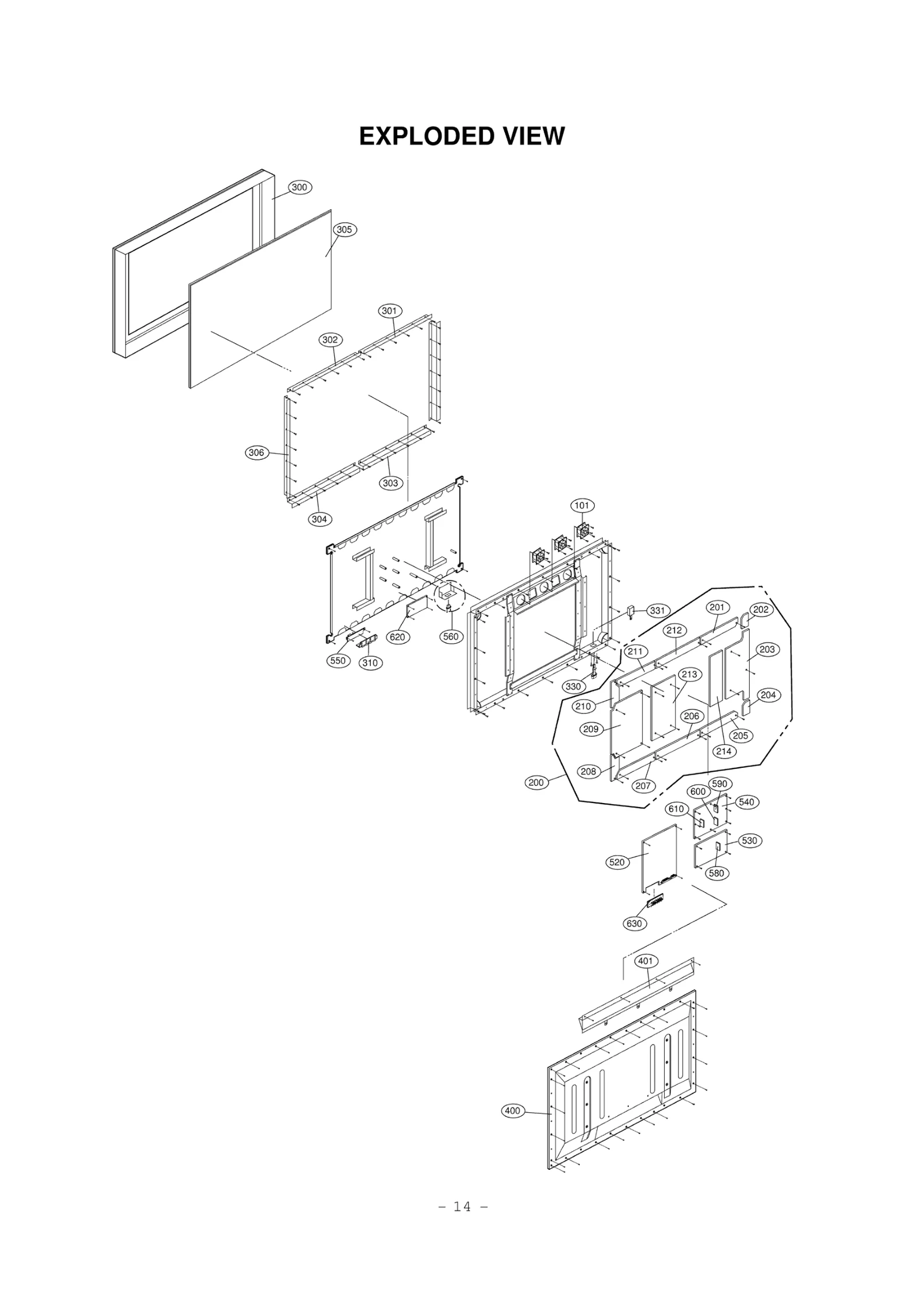Display Printed Circuit Board Assembly