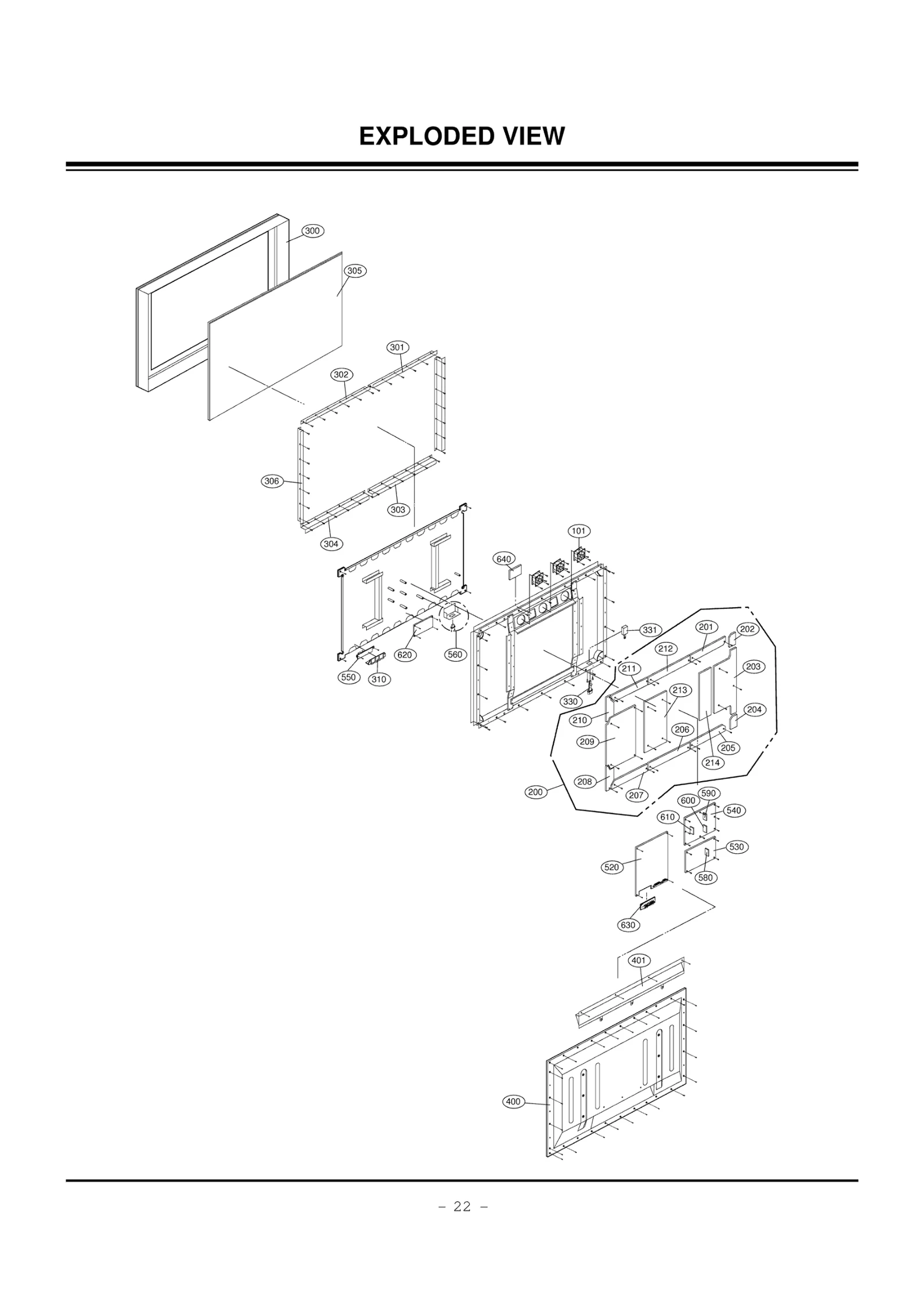 Display Printed Circuit Board Assembly