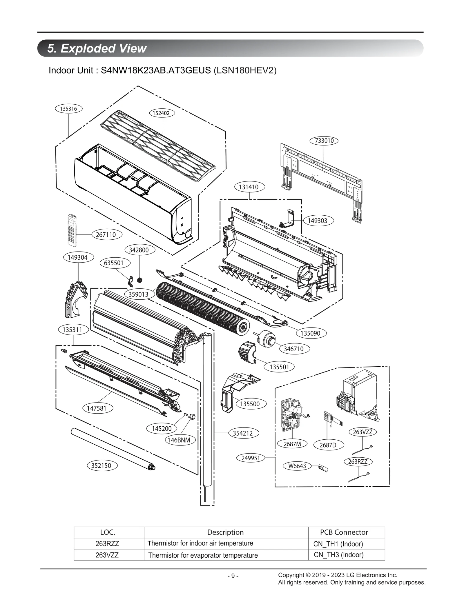 Indoor Front Grille Assembly