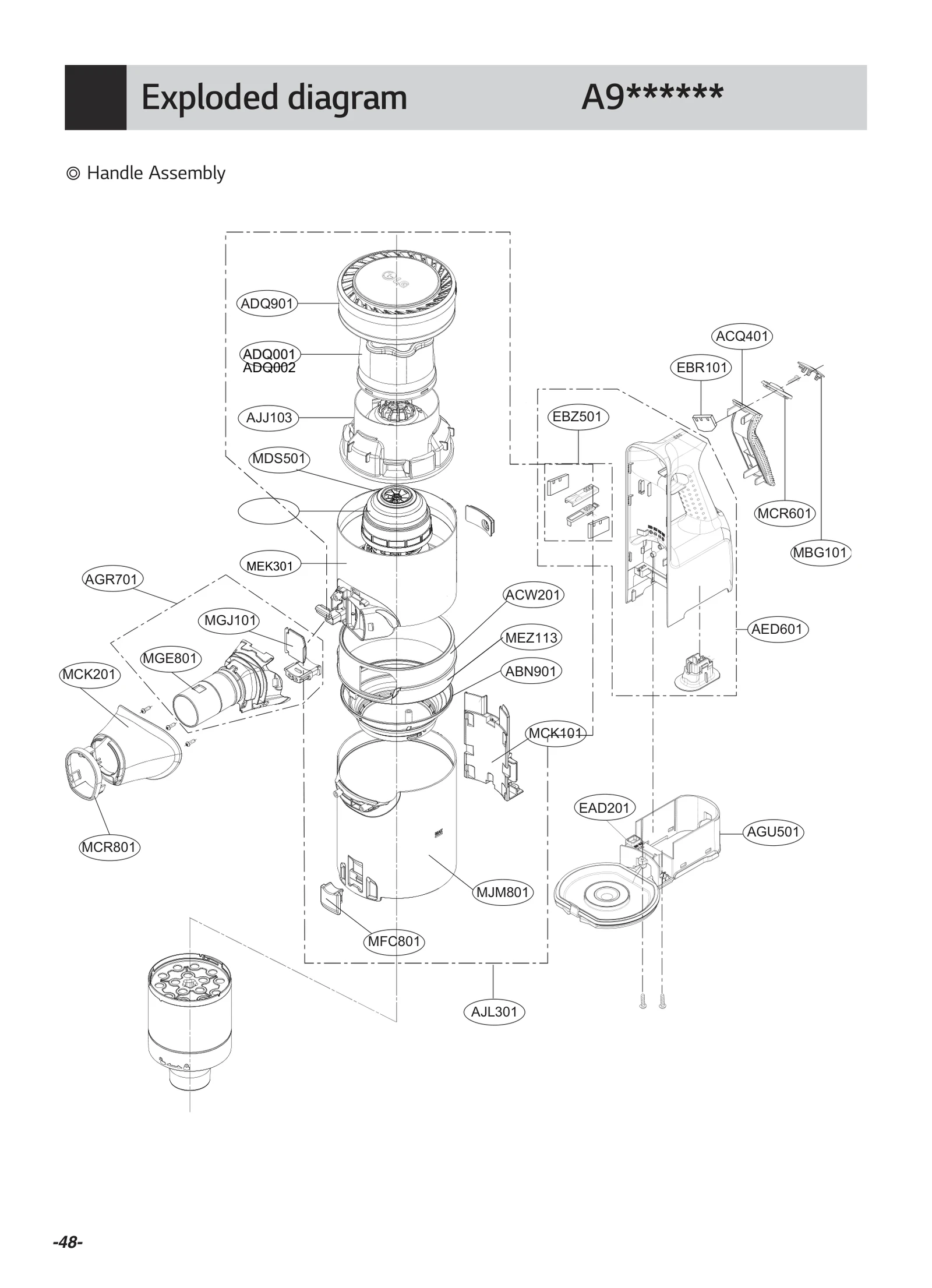 Base Handle Assembly