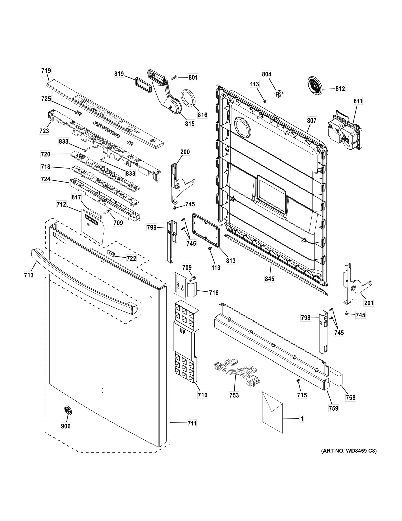 Stainless Steel Outer Door Assembly Kit