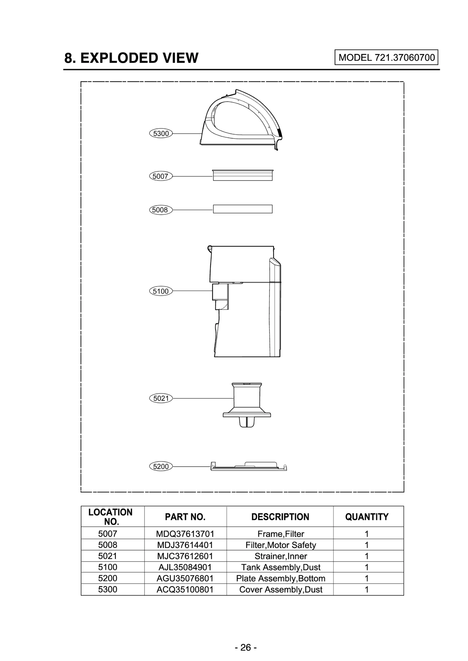 Dust Cover Assembly