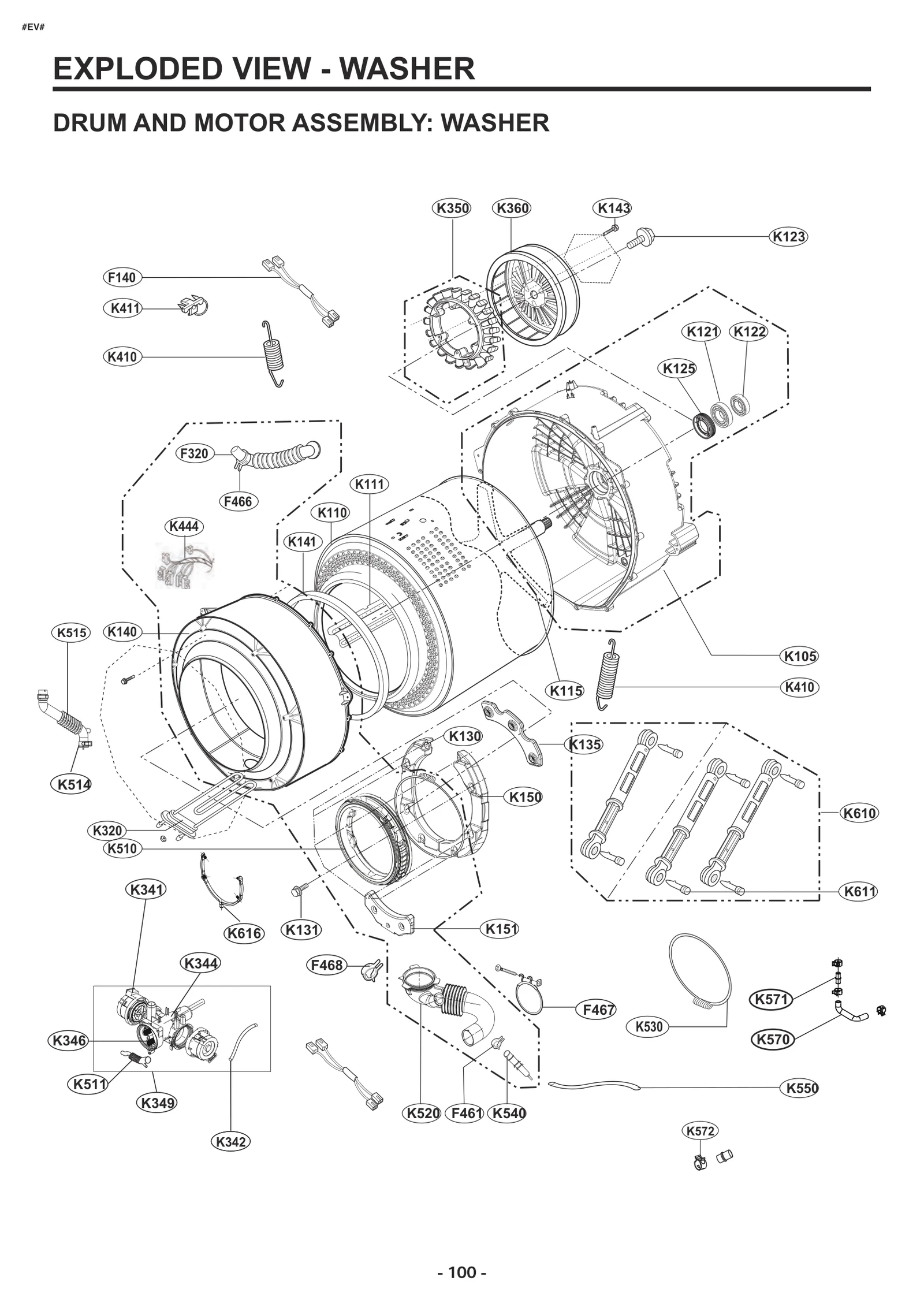 Tub Assembly, Drum(Inner)