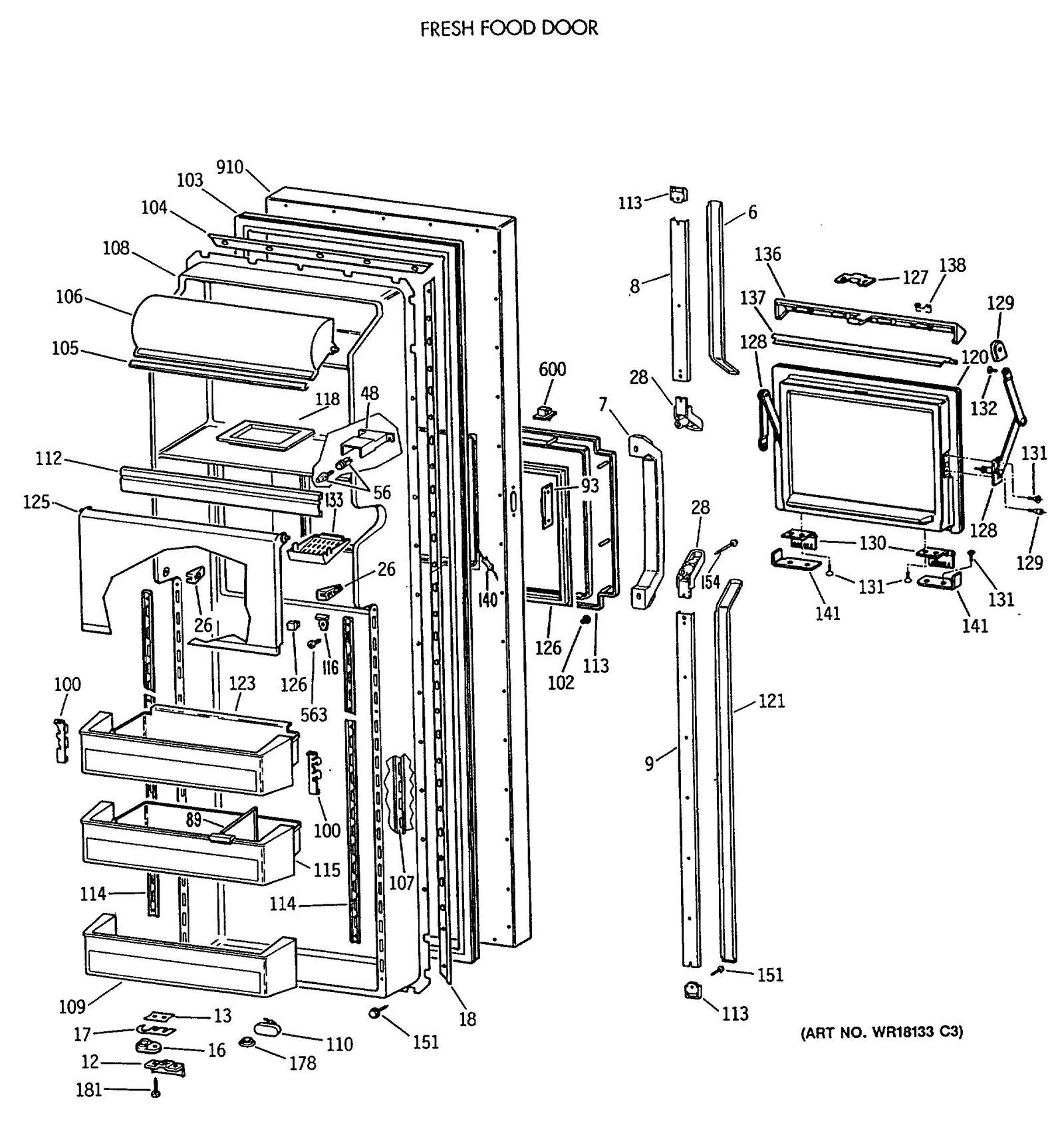 Door Shelf Module Assembly