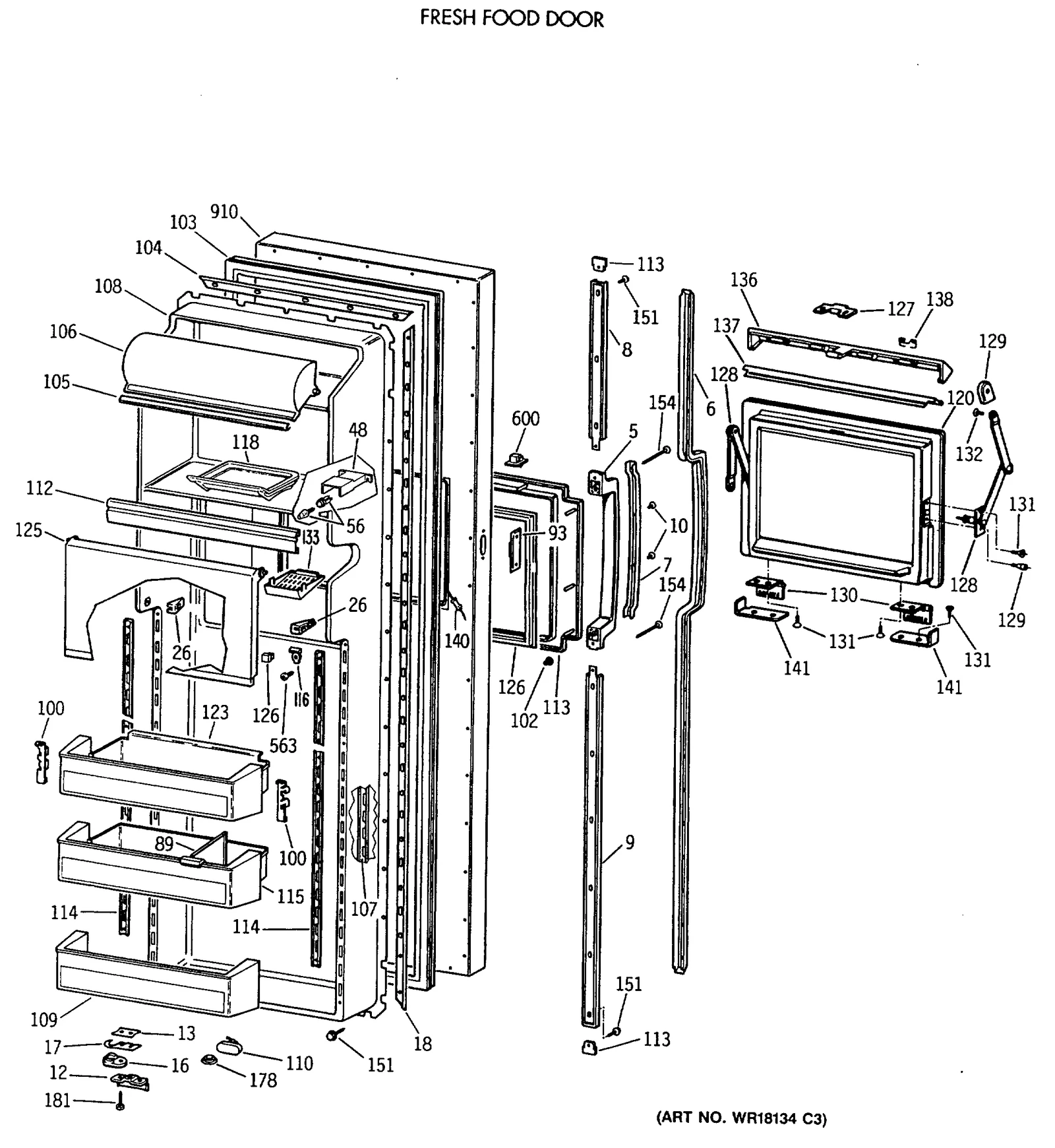 Door Shelf Module Assembly
