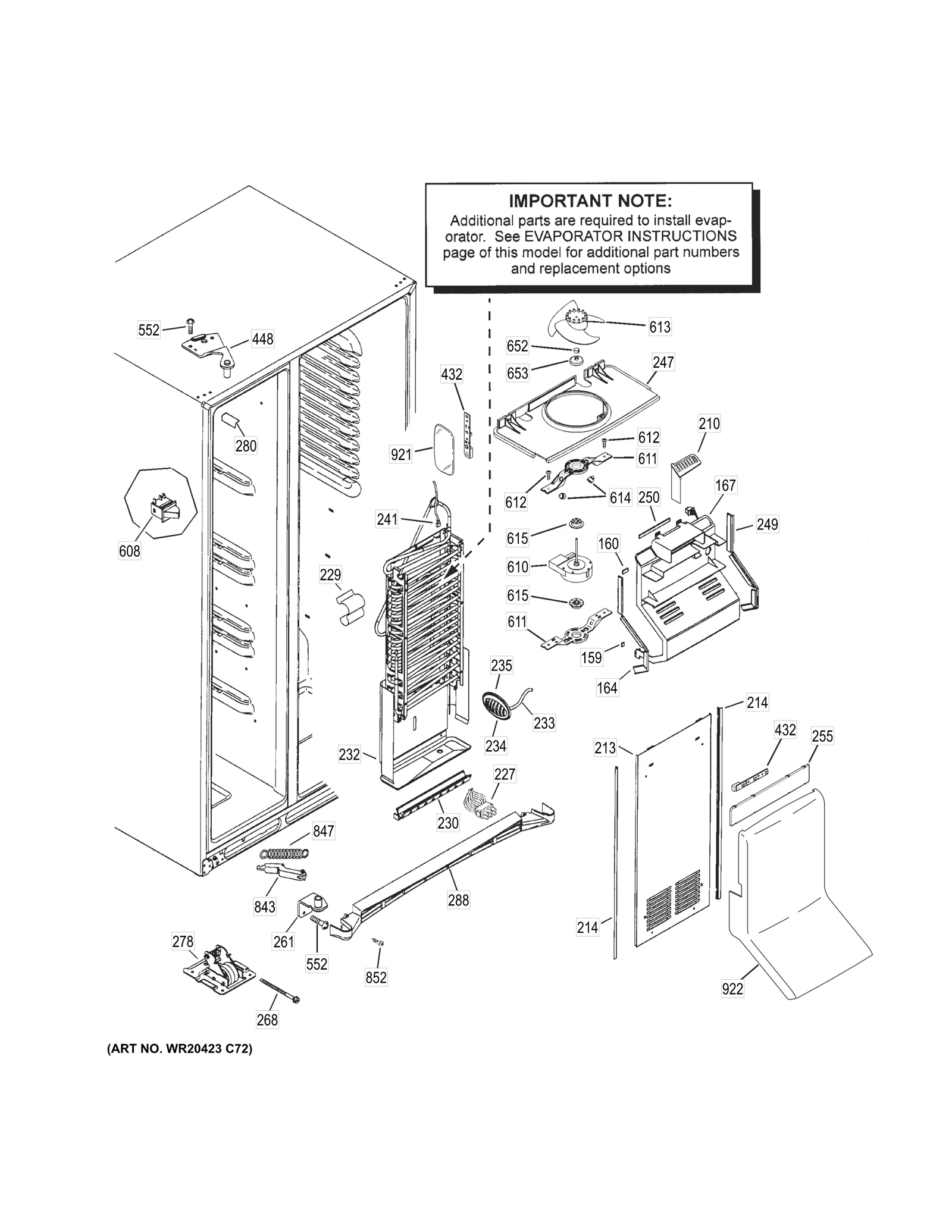 Evaporator Fan Plenum