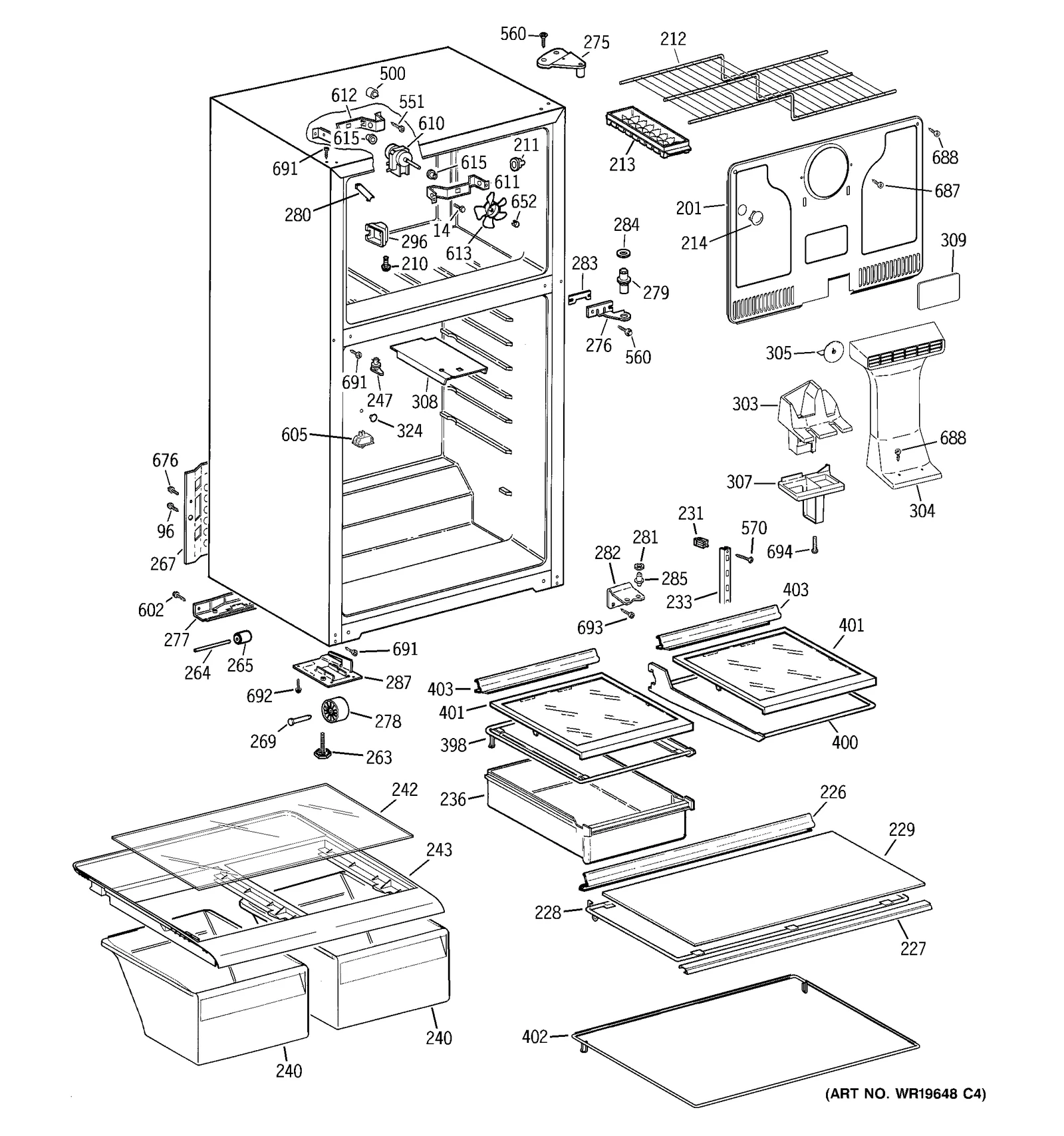 Track Cantilever Shelf