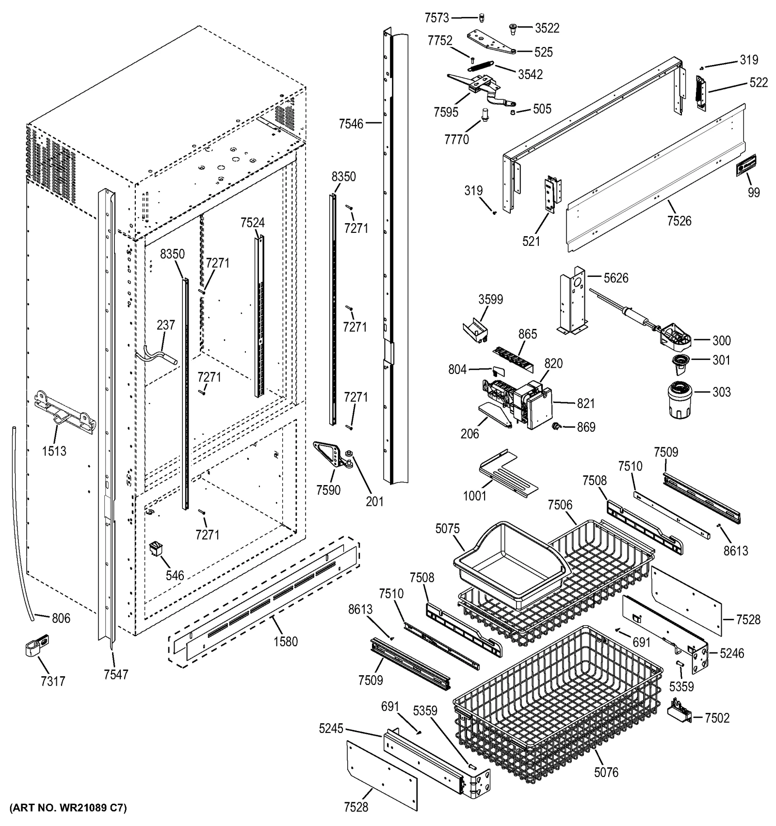 Center Track Shelf