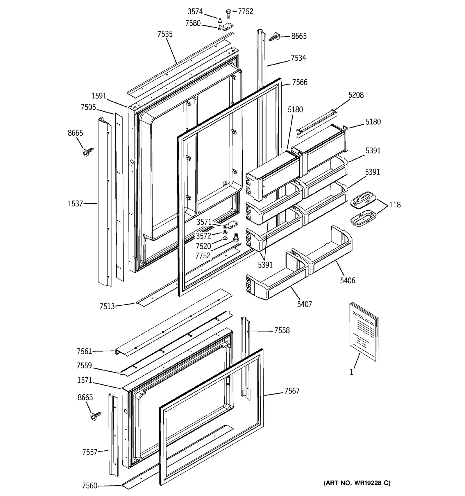 Right Hand Trim Drawer Side
