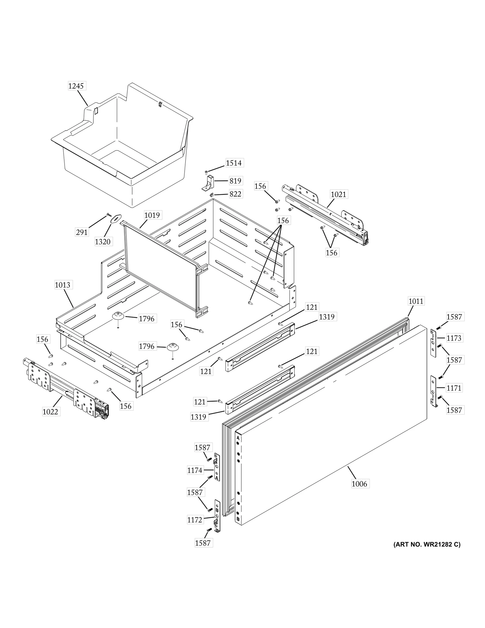 Divider Drawer Rear Retainer