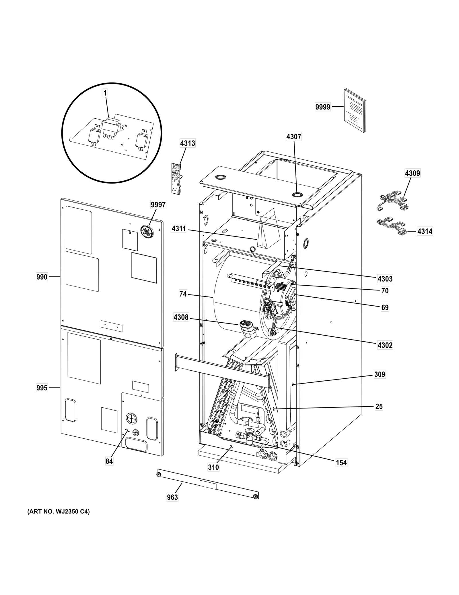 103070-01 1/2 HP Motor Base Kit