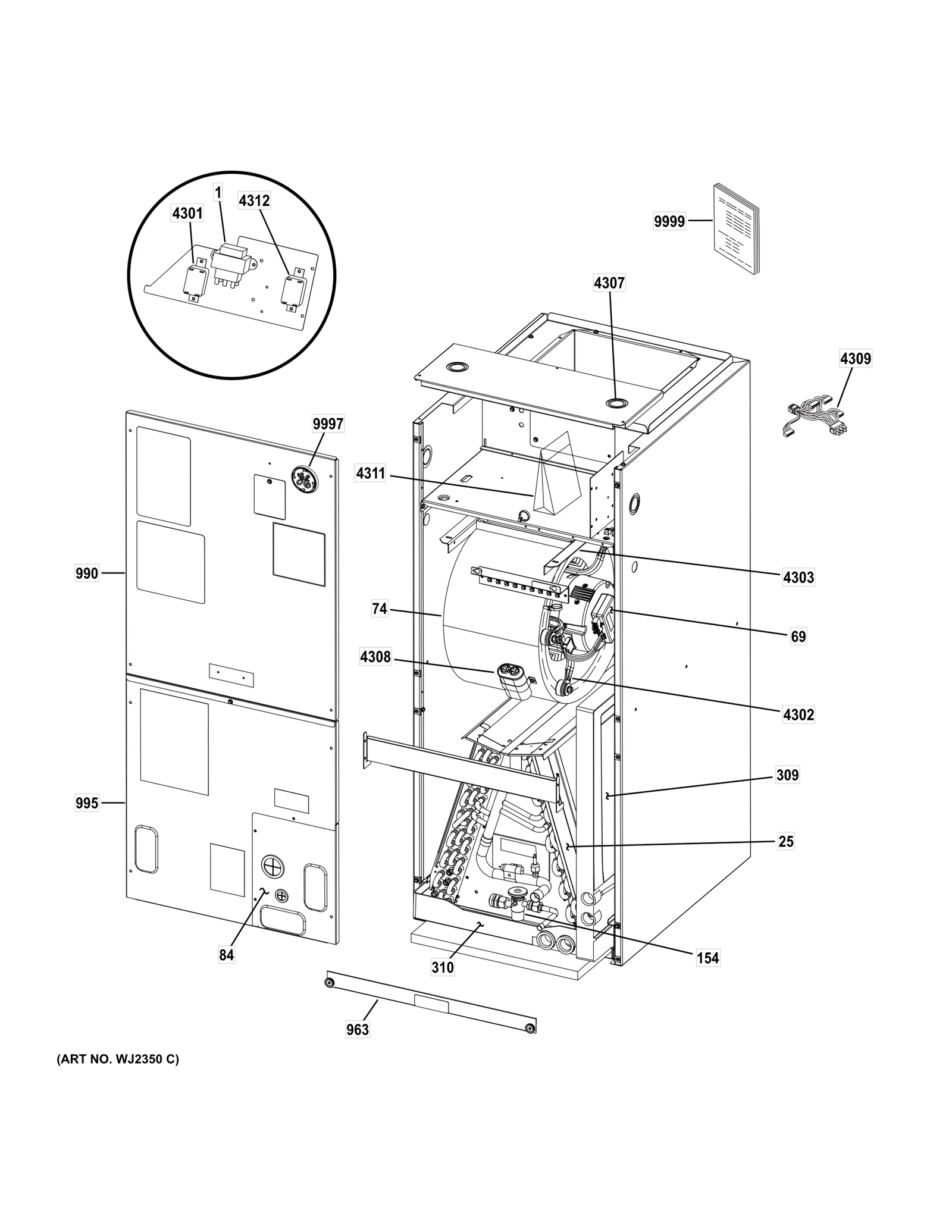 104849-08 Repair Motor (1/2 HP)
