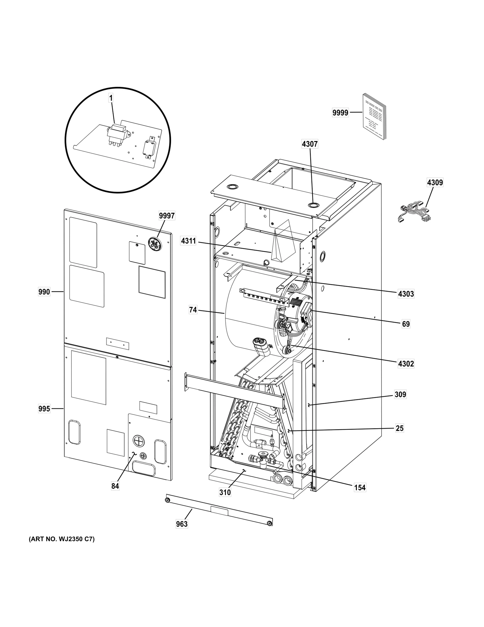 607421-56 Motor Motor Motor 3/4HP CT 230