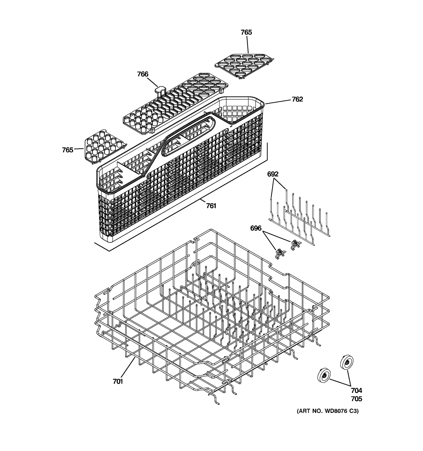 Lower Rack Assembly