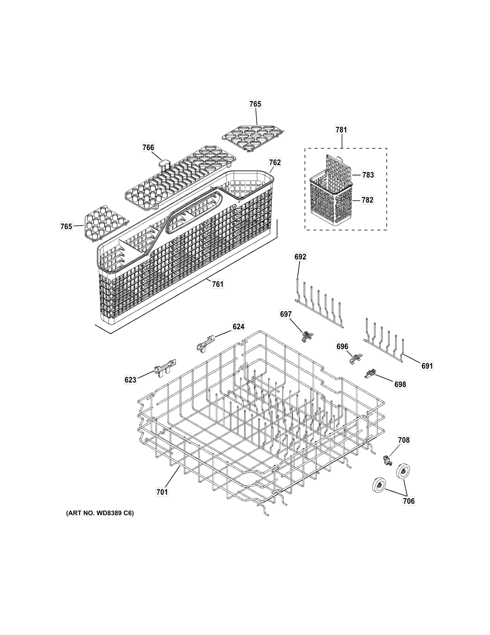 Lower Rack Assembly