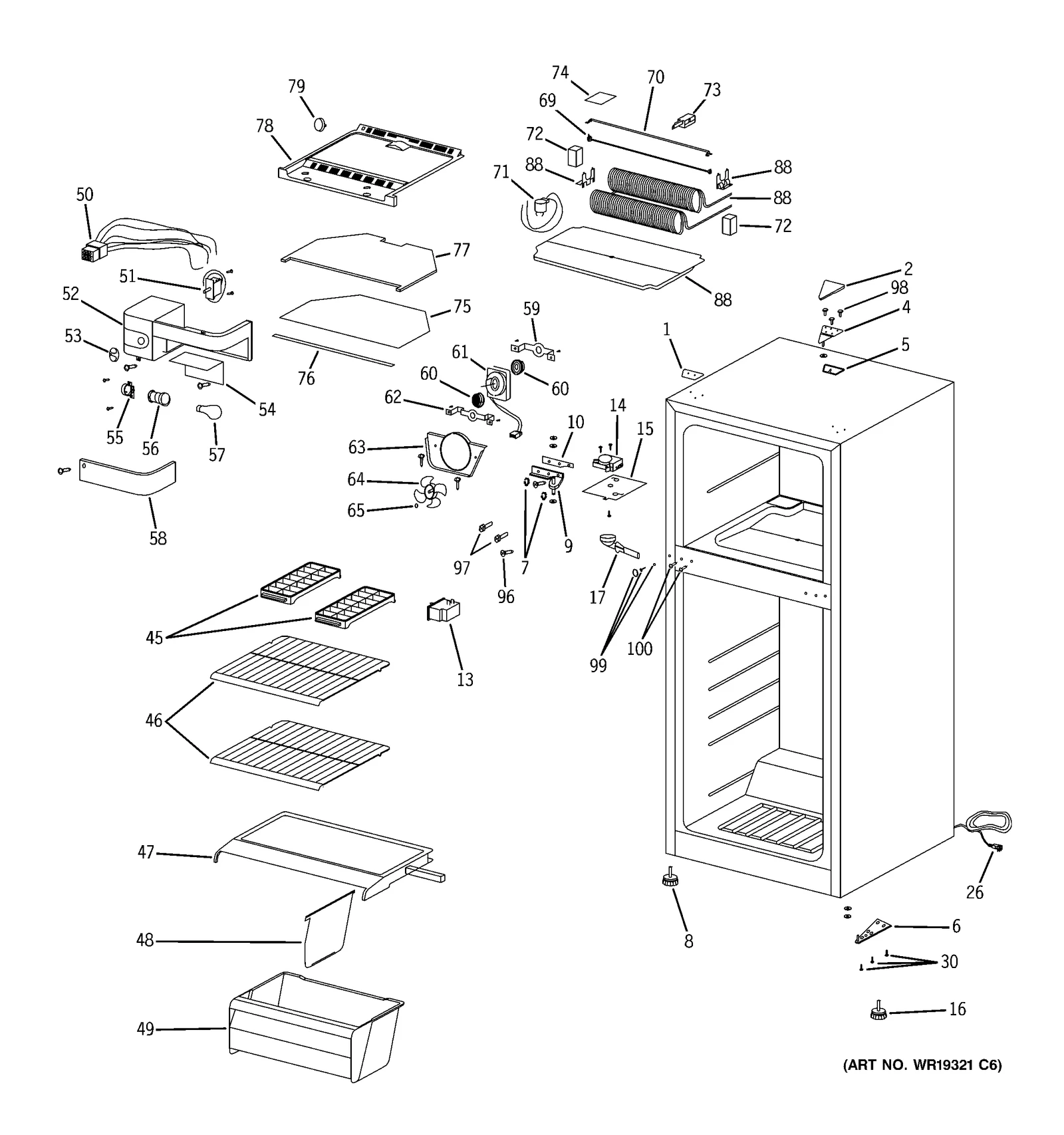Evaporator Drain Pan Assembly