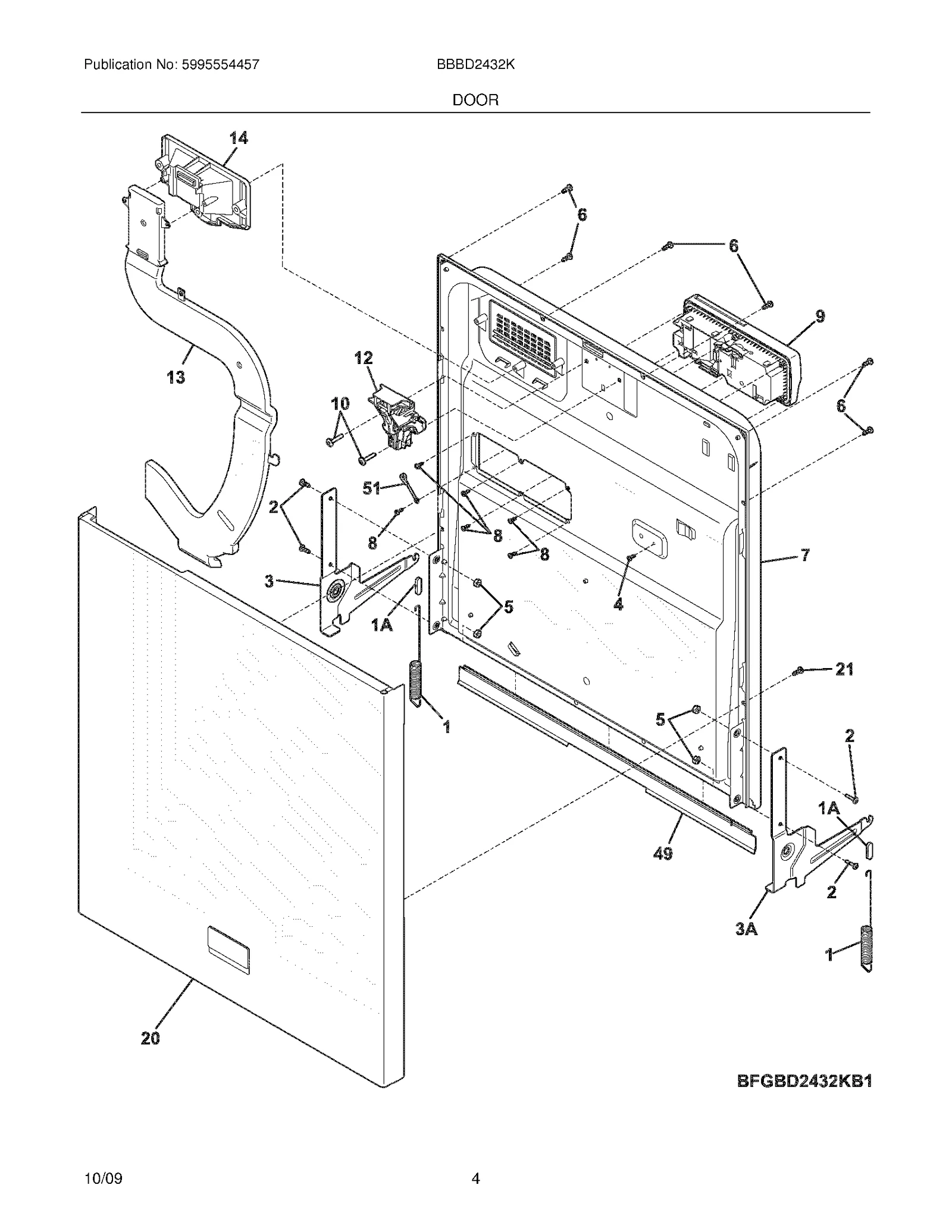 Door Assembly Stainless Steel with Insulation