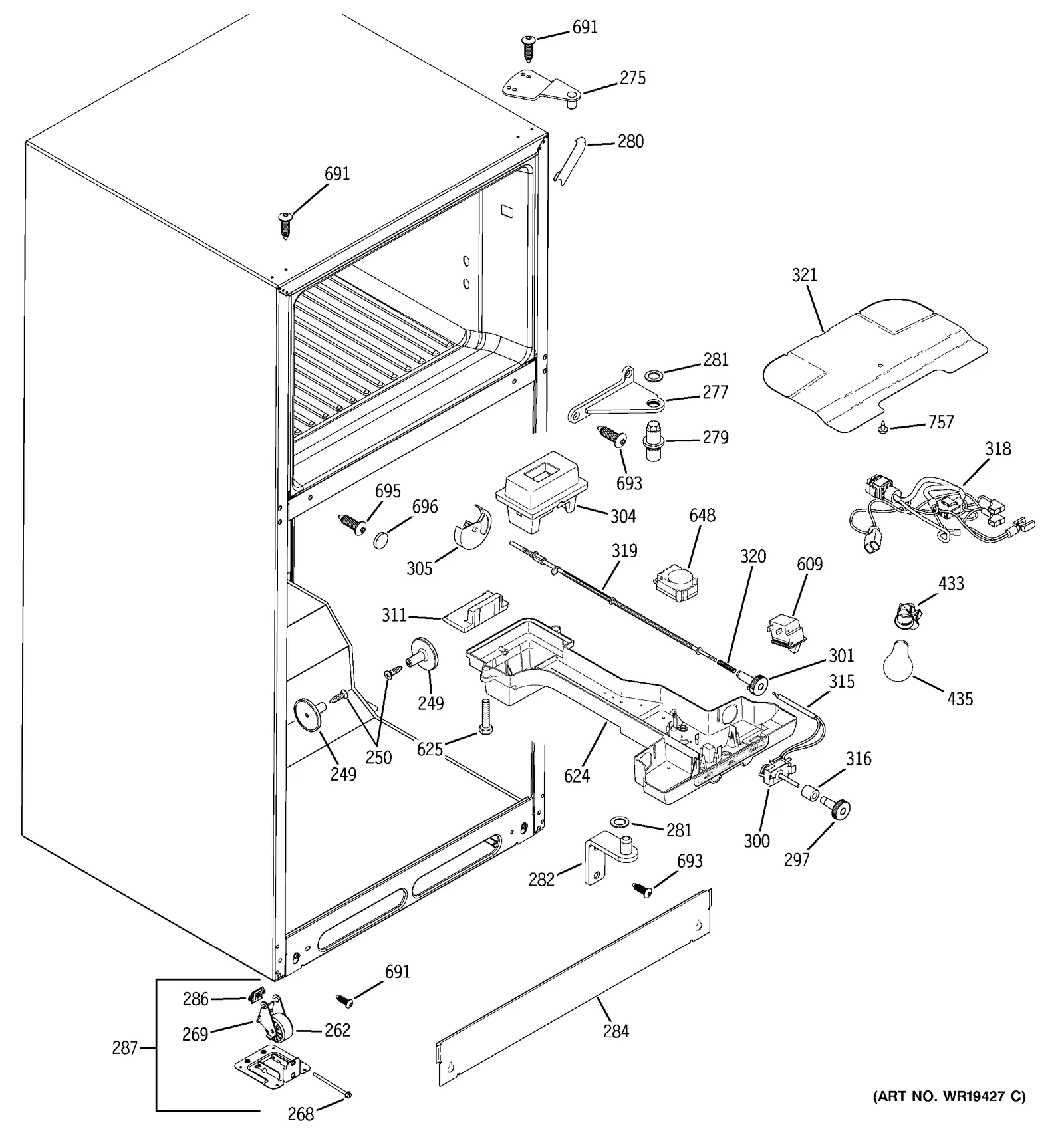 Center Hinge 18 BQ
