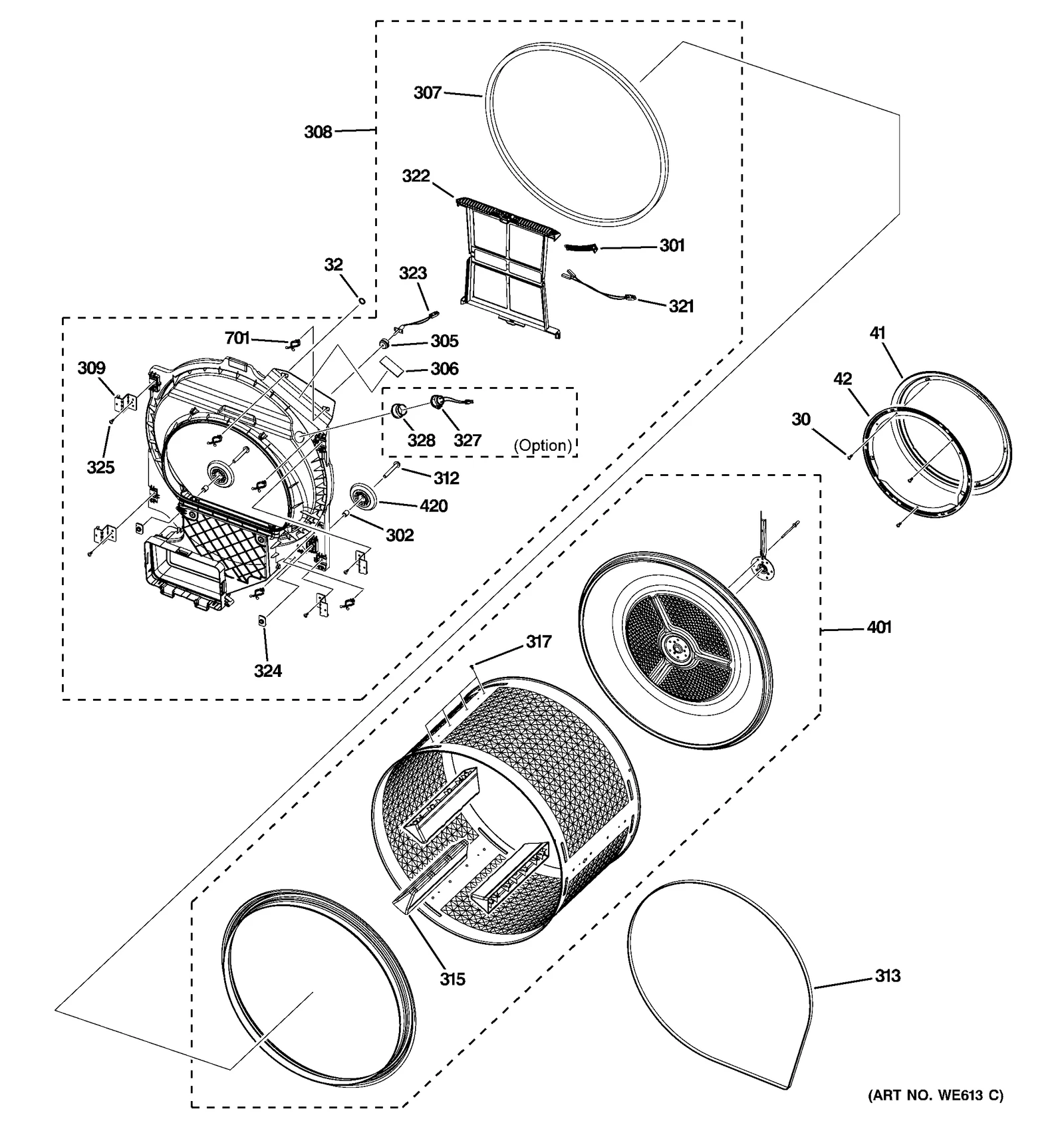 Front Drum Assembly