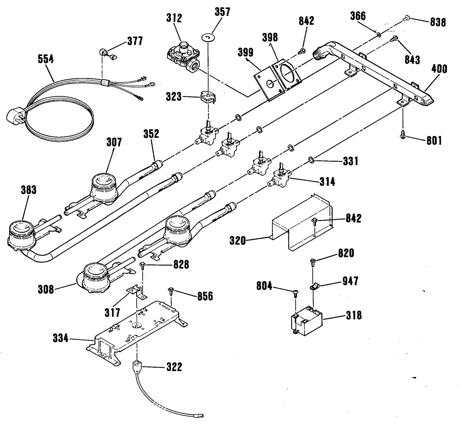 Top Burner Assembly