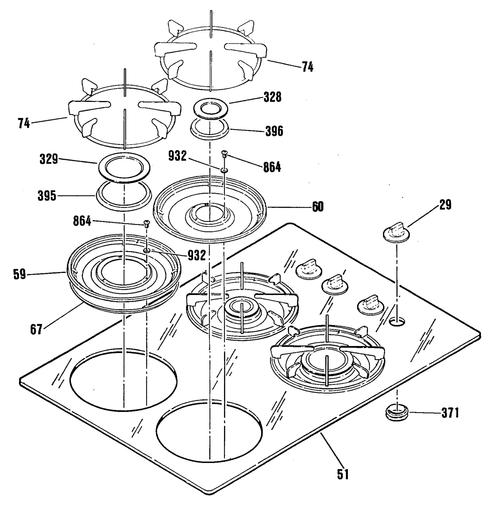 Large Burner Bowl