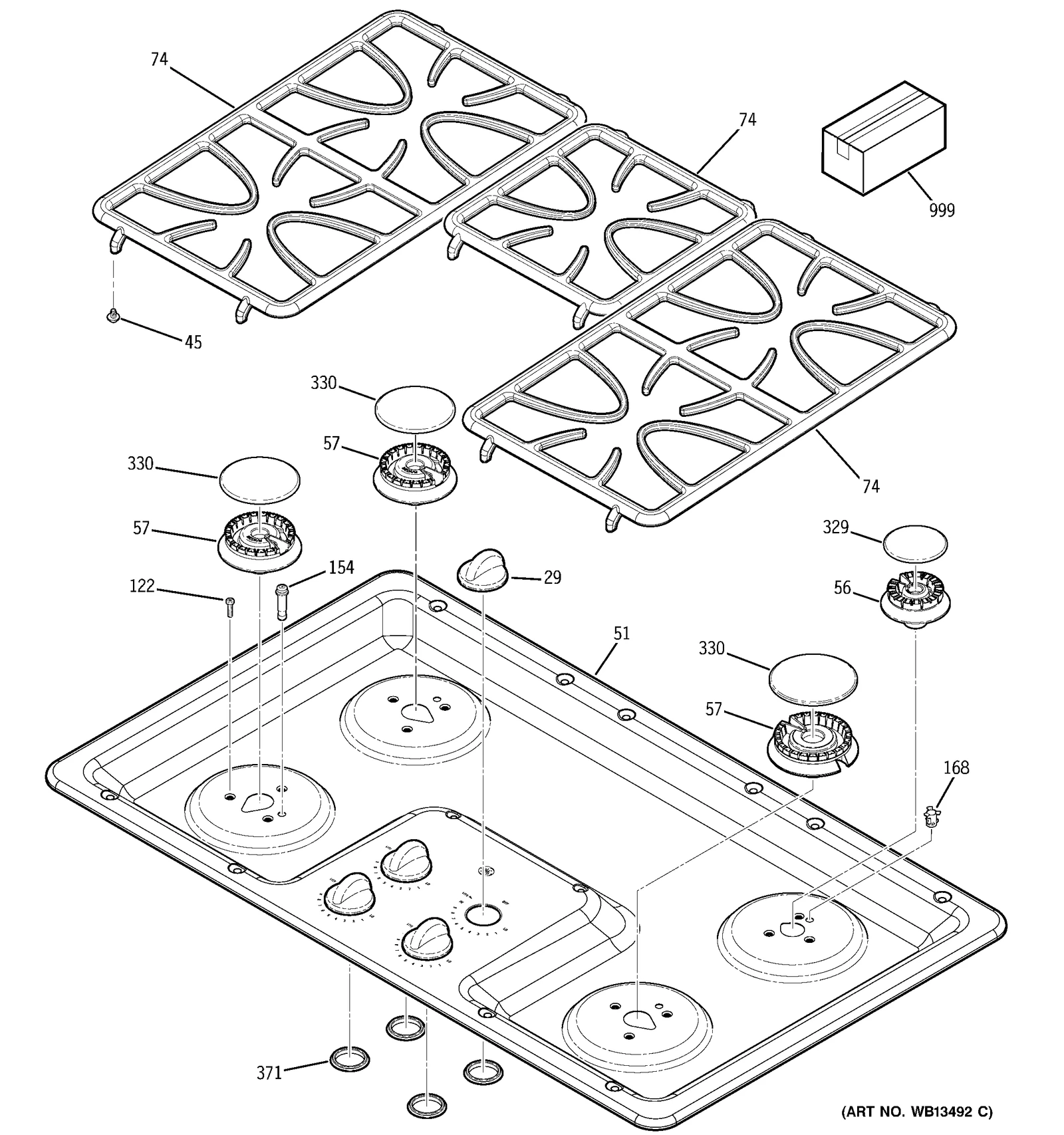 Stainless Steel Maintop Assembly