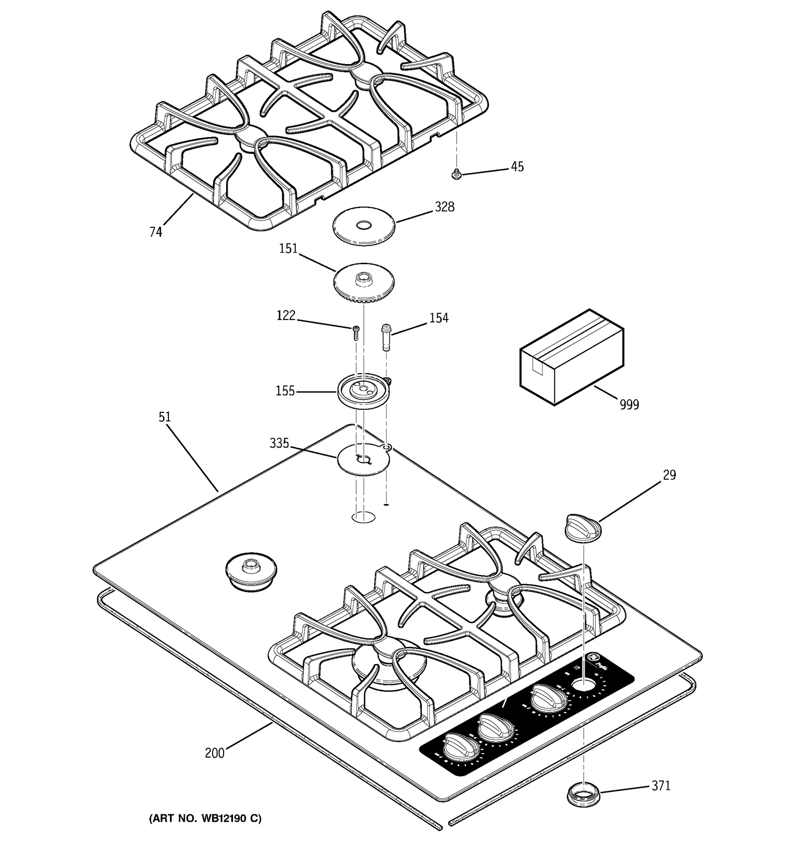 Glass Maintop Screw