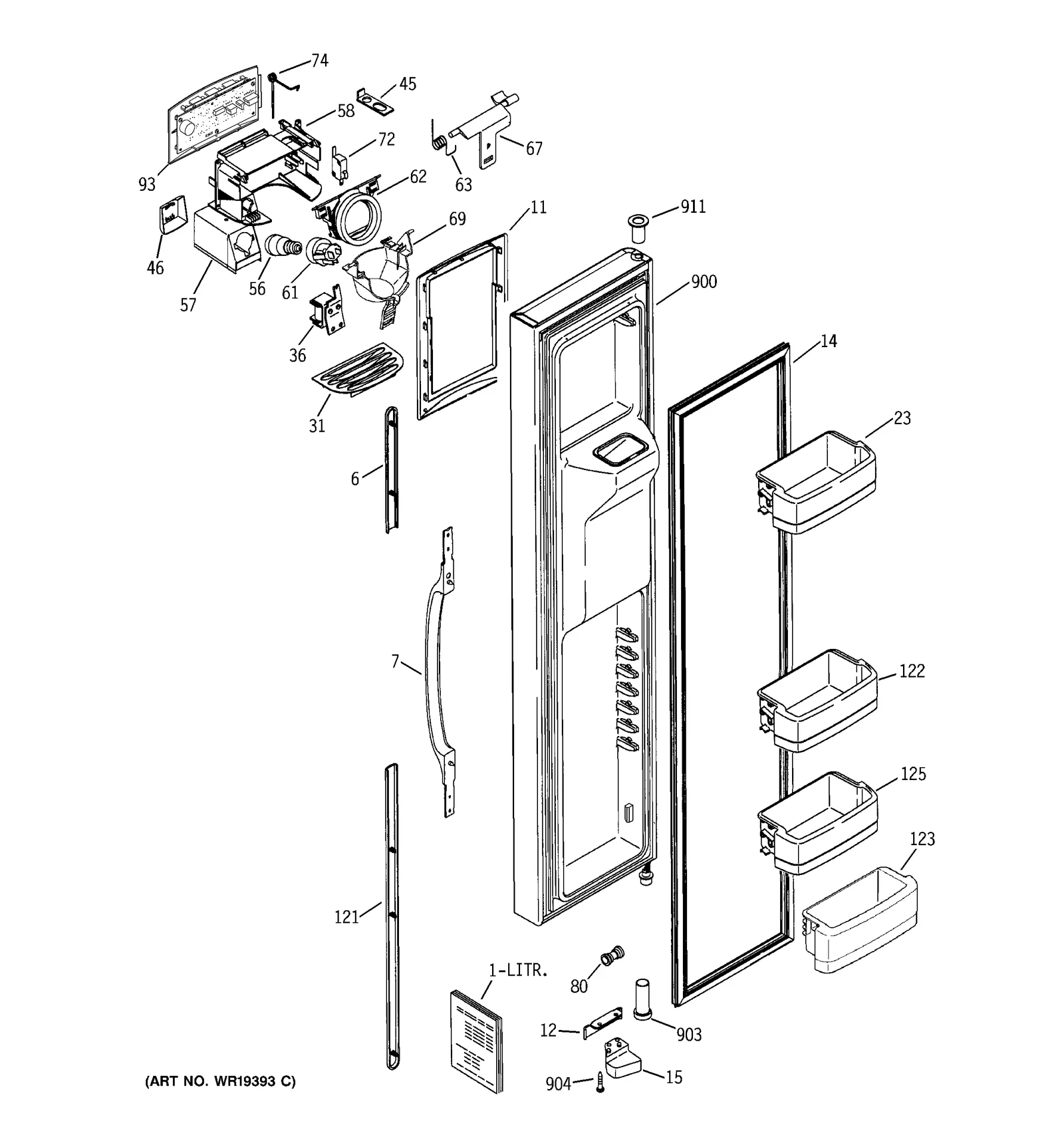 White Dispenser Interface Assembly
