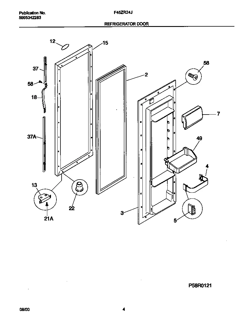 Door Rack with End Caps