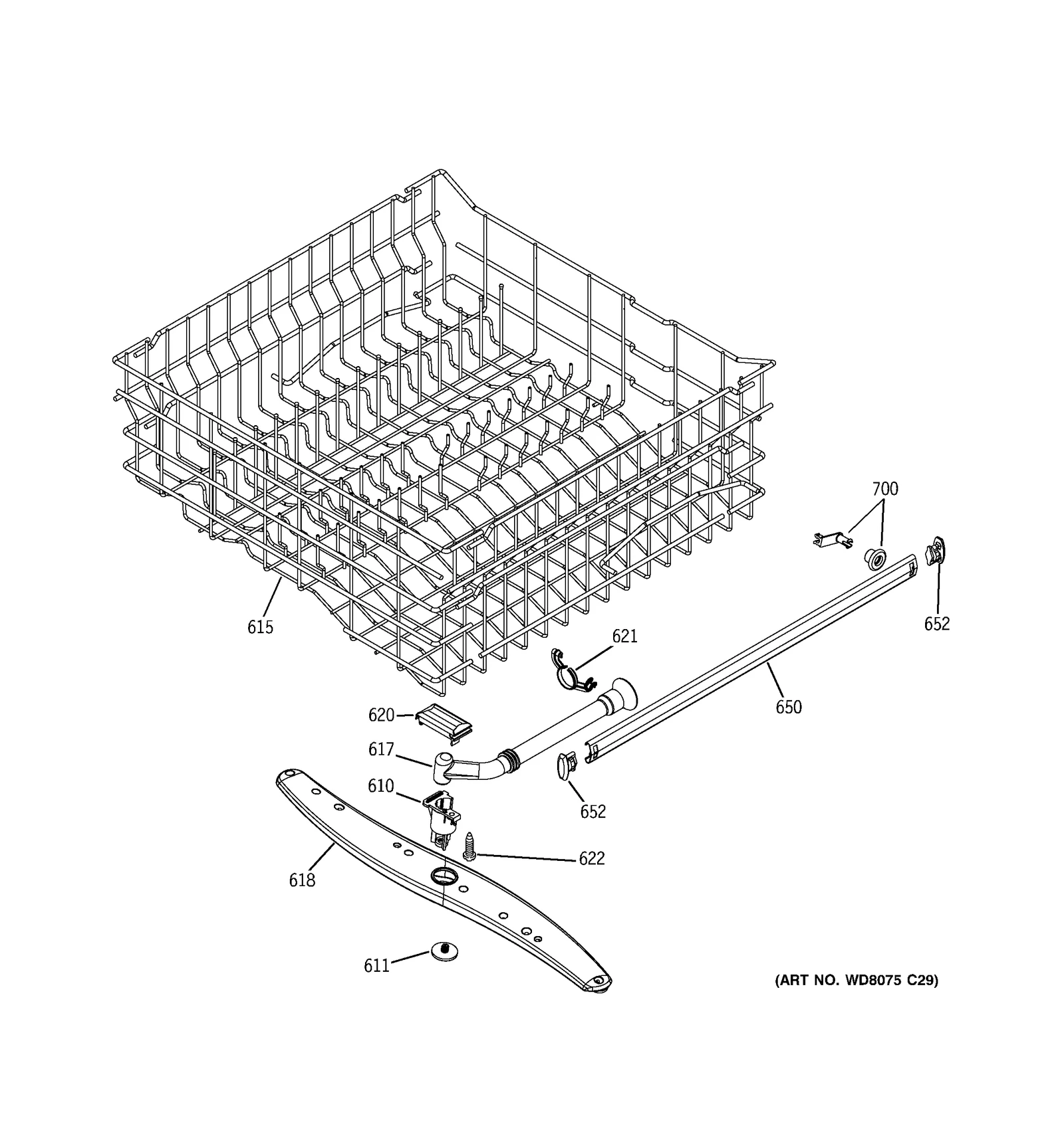 Upper Rack Rollers (4 Pack)