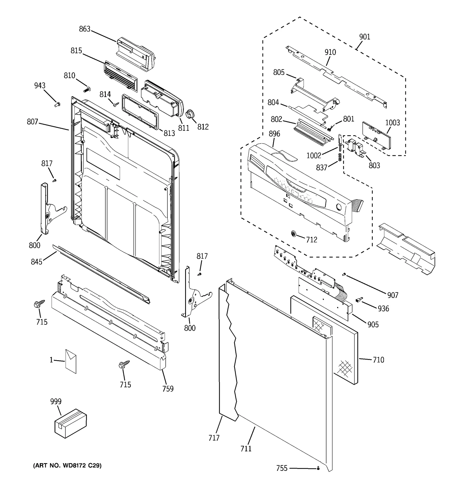 Escutcheon Assembly PS WW