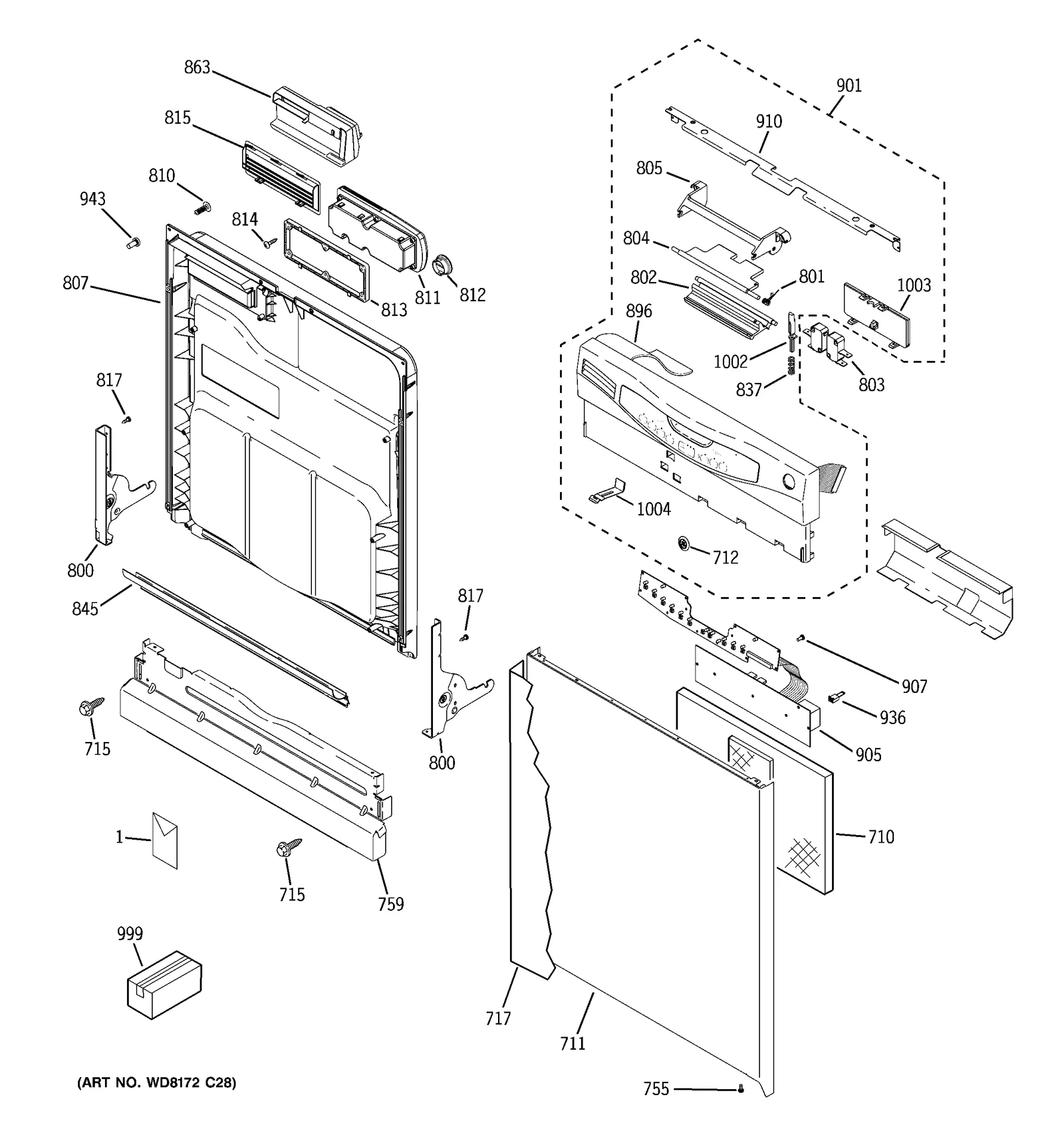 Escutcheon Assembly PS WW
