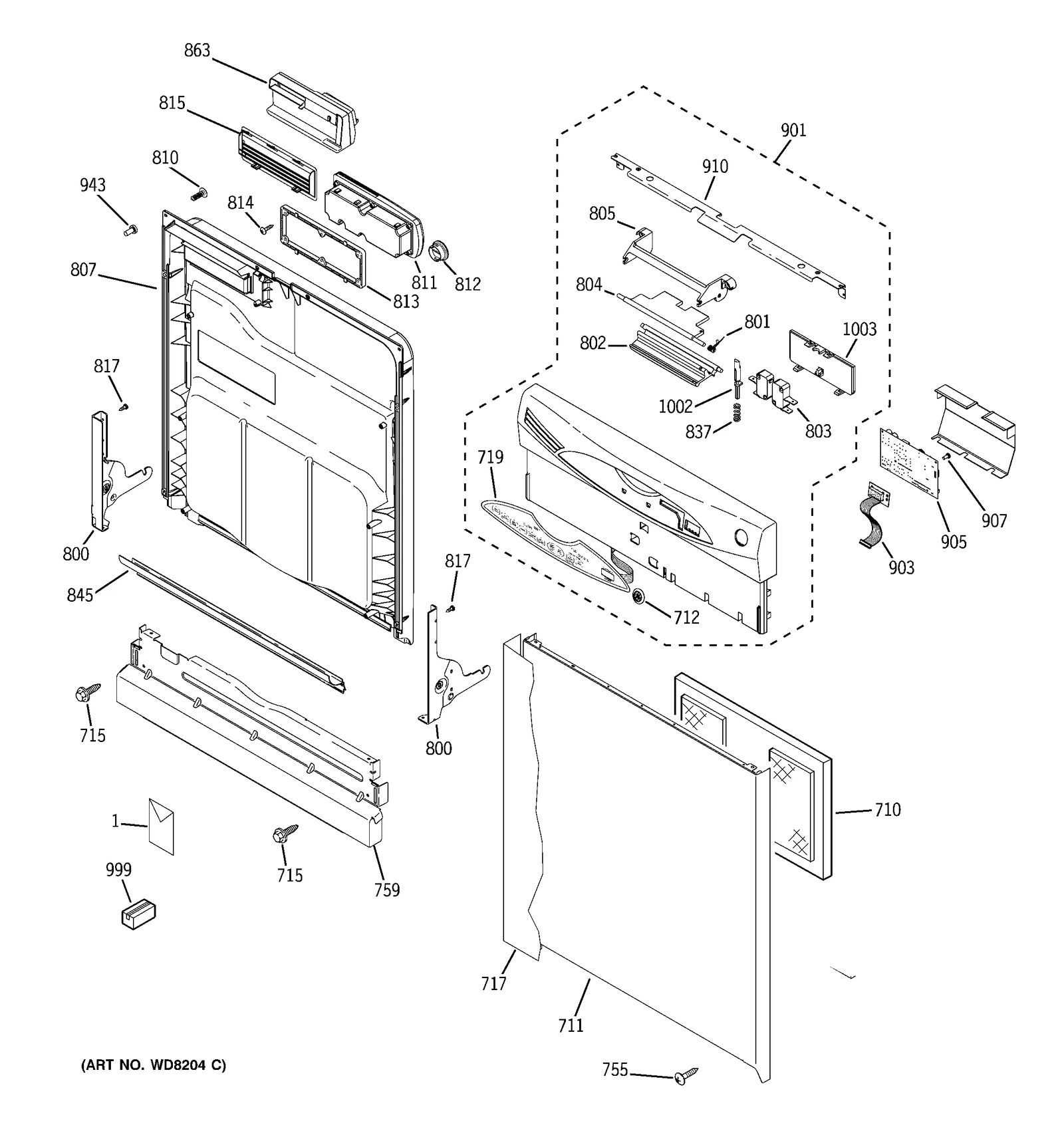 Escutcheon Keypad Assembly
