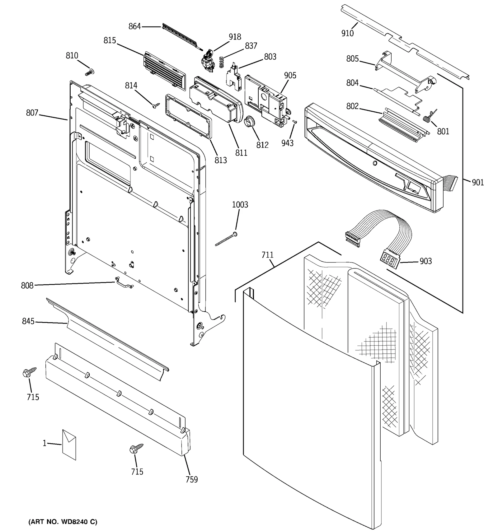 Escutcheon Bow WW Assembly