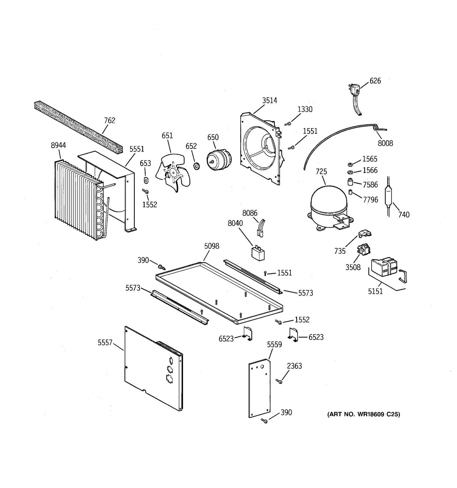 Left Hand Condenser Baffle