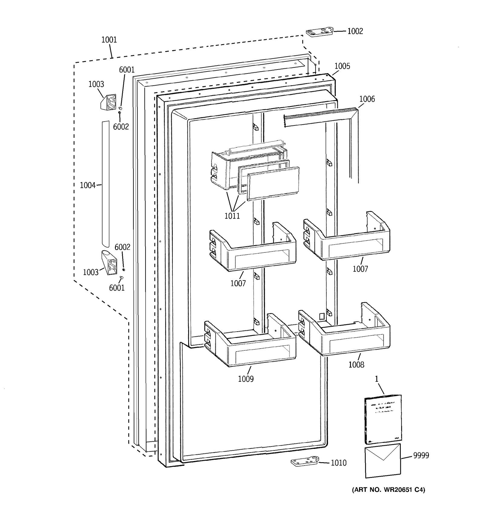 Left Hand CLAD Door Assembly