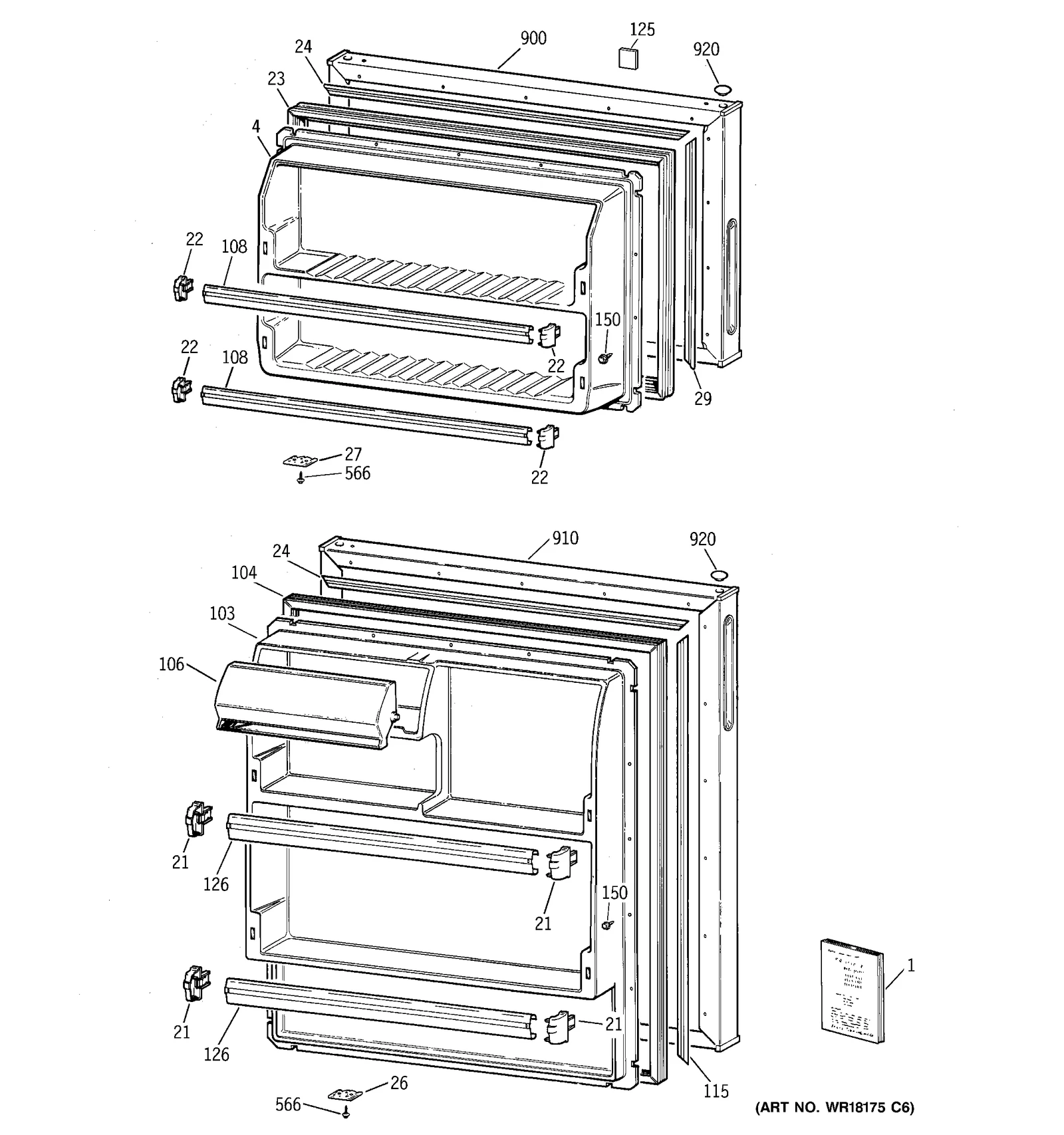 Door Foam Assembly Bisque