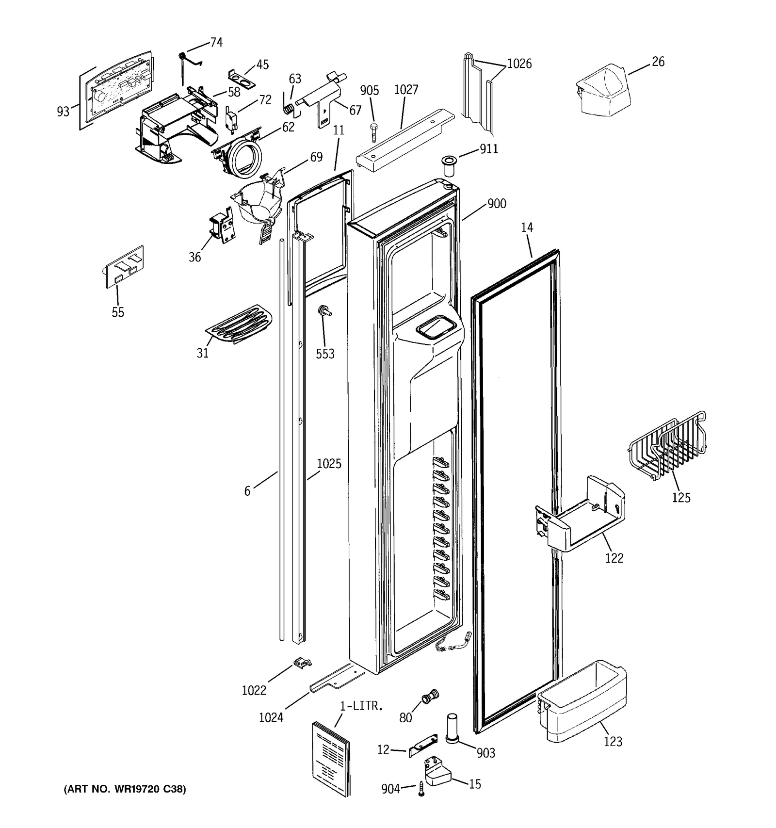 Door Side Trim Black