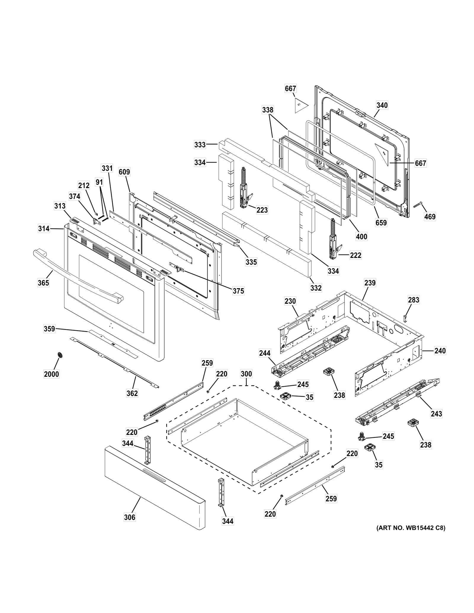 Glass Door Assembly