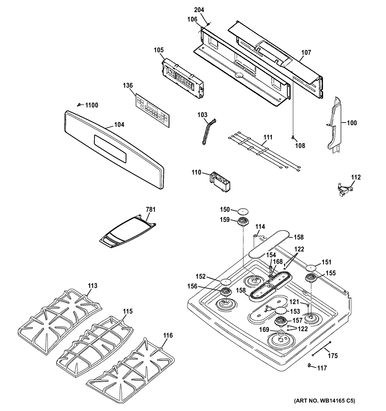 Top and Bracket Assembly