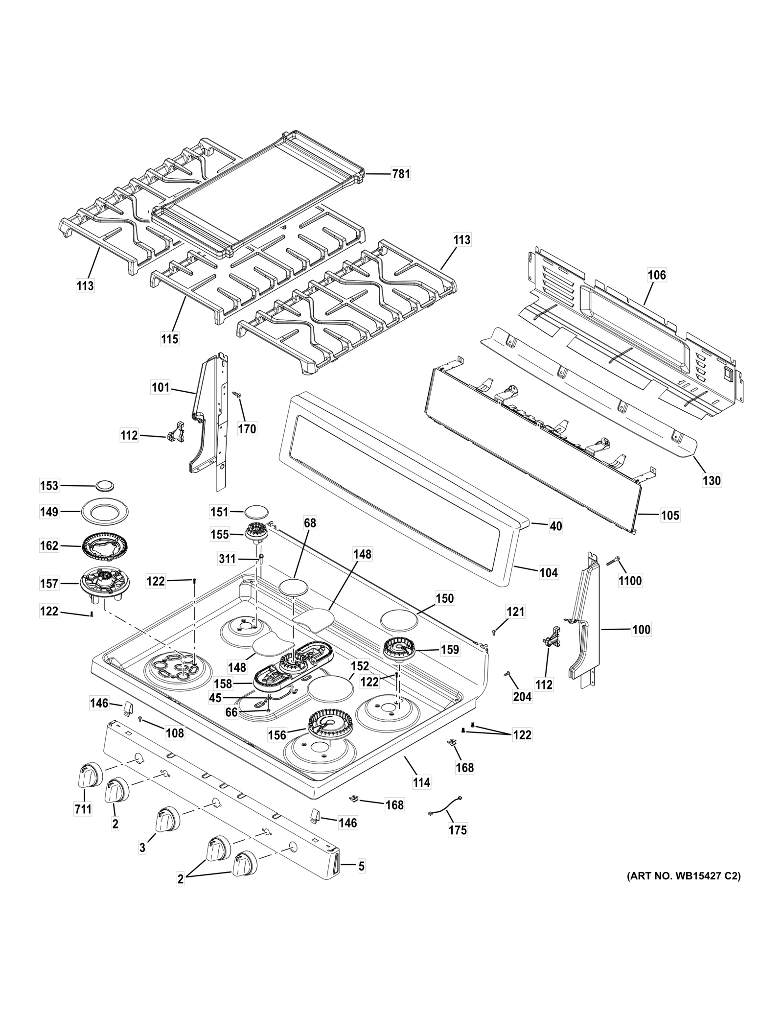 Top and Bracket Assembly
