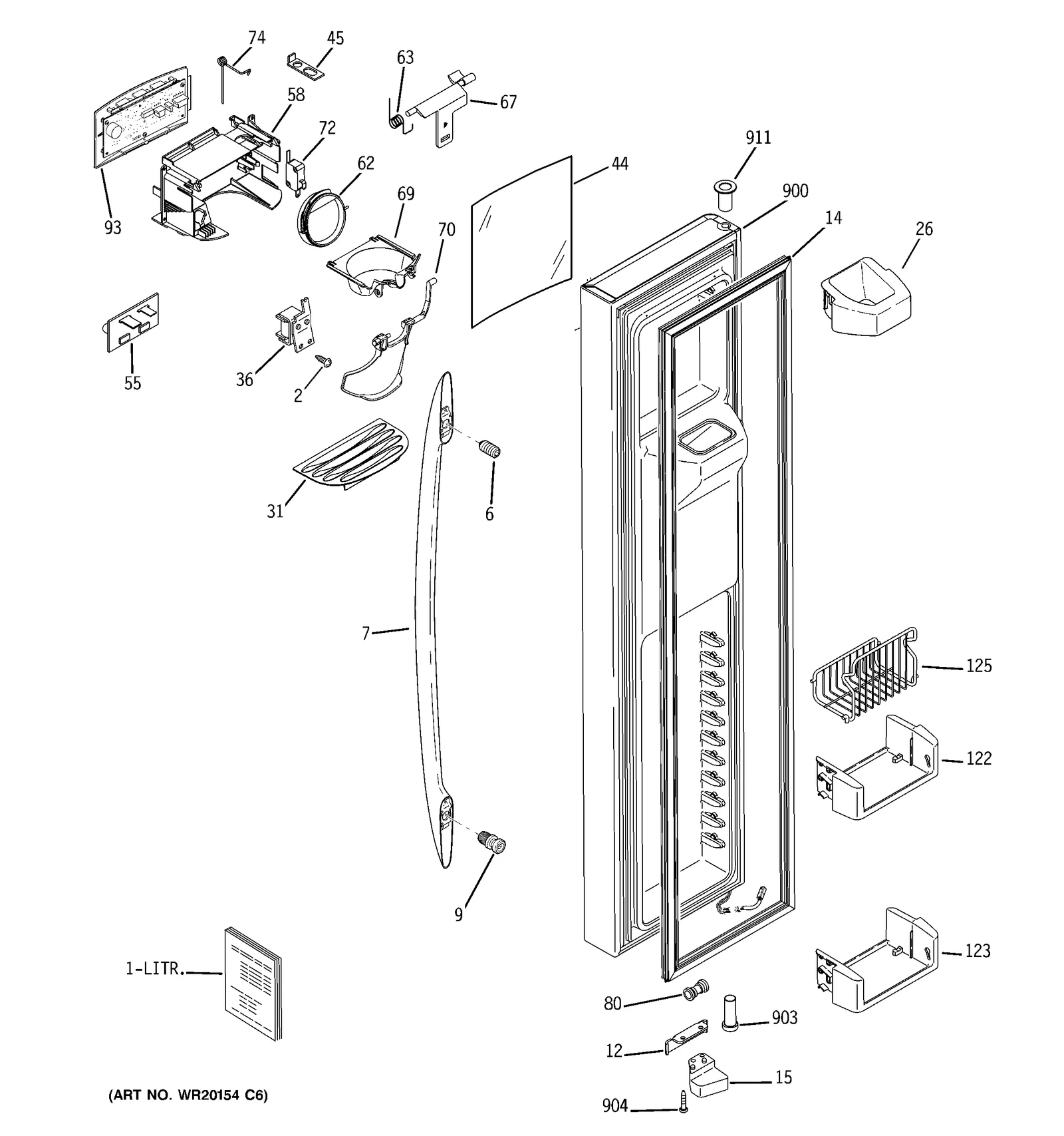 Flat Door Foam Assembly