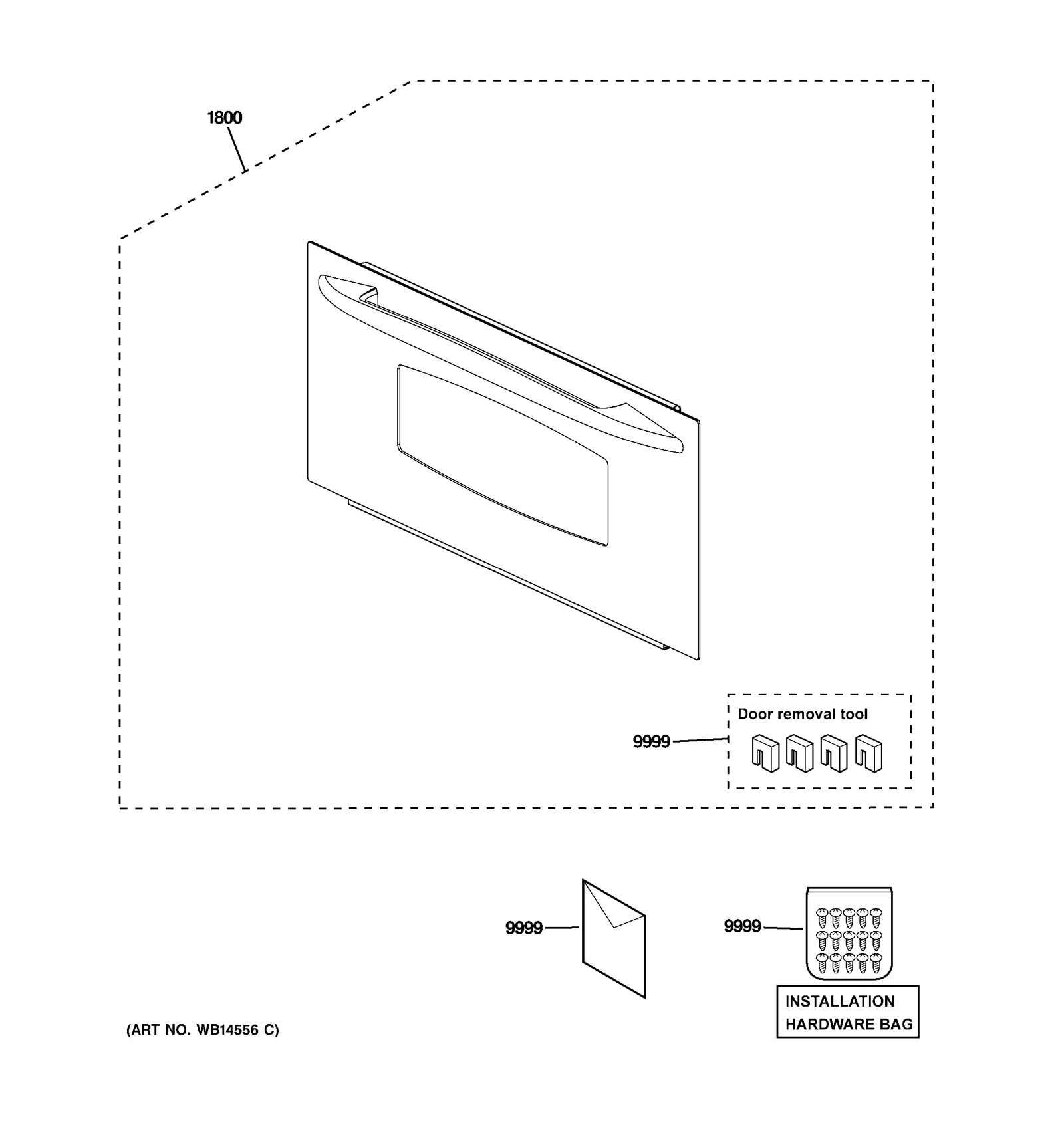 Door Assembly with 4 Door Tool